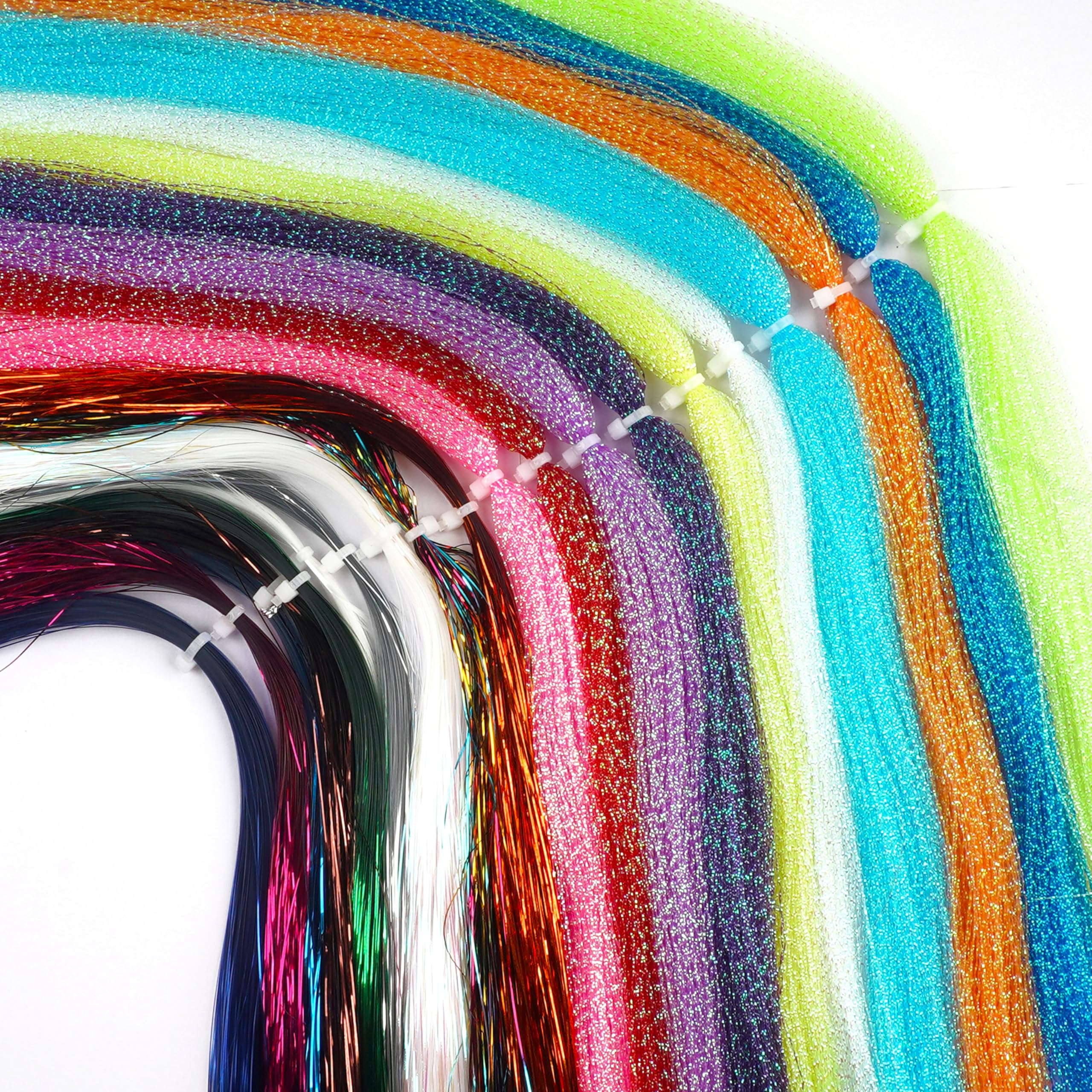 Fly Tying Materials 10 Colors Crystal Flash Flashabou Tinsels Flash Flies Fly Fishing Line Dry Flies Jig Tying Fishing Lure Making Supplies