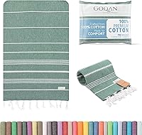 Vista 19 de Toalla turca Real Grand Bazaar Pestemal 100% de algodón, prelavada, más suave, 39x69 de Pestemal, para playa, el baño, spa, hammam, toallas súper