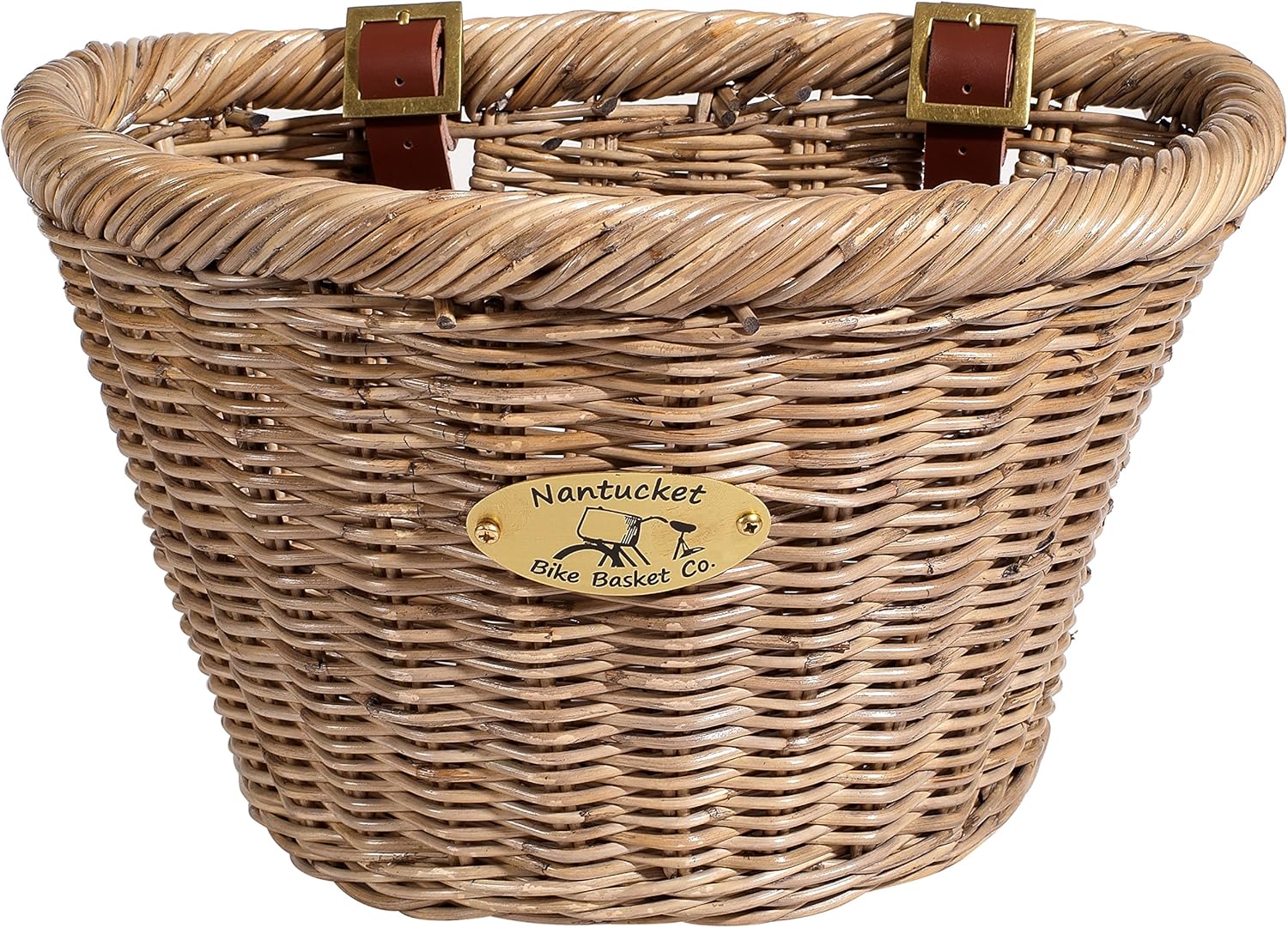 Nantucket Bike Basket Co Youth Basket, Driftwood Brown