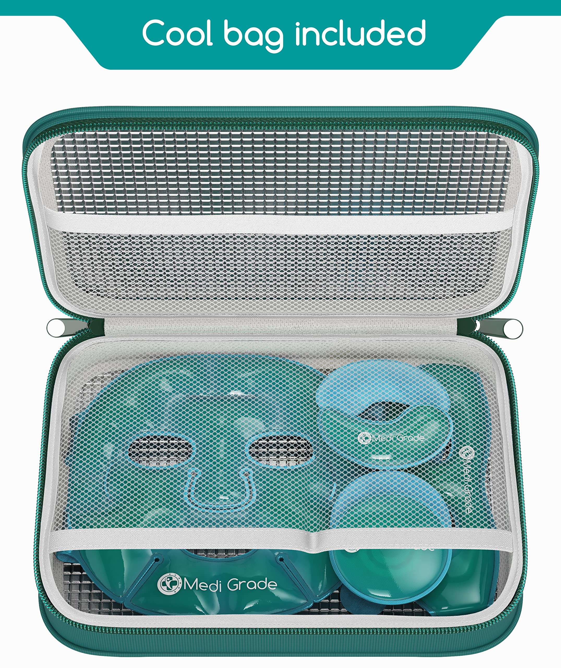 Medi Grade Cooling Ice Face Mask And Cooling Eye Mask For Puffy Eyes & Migraine