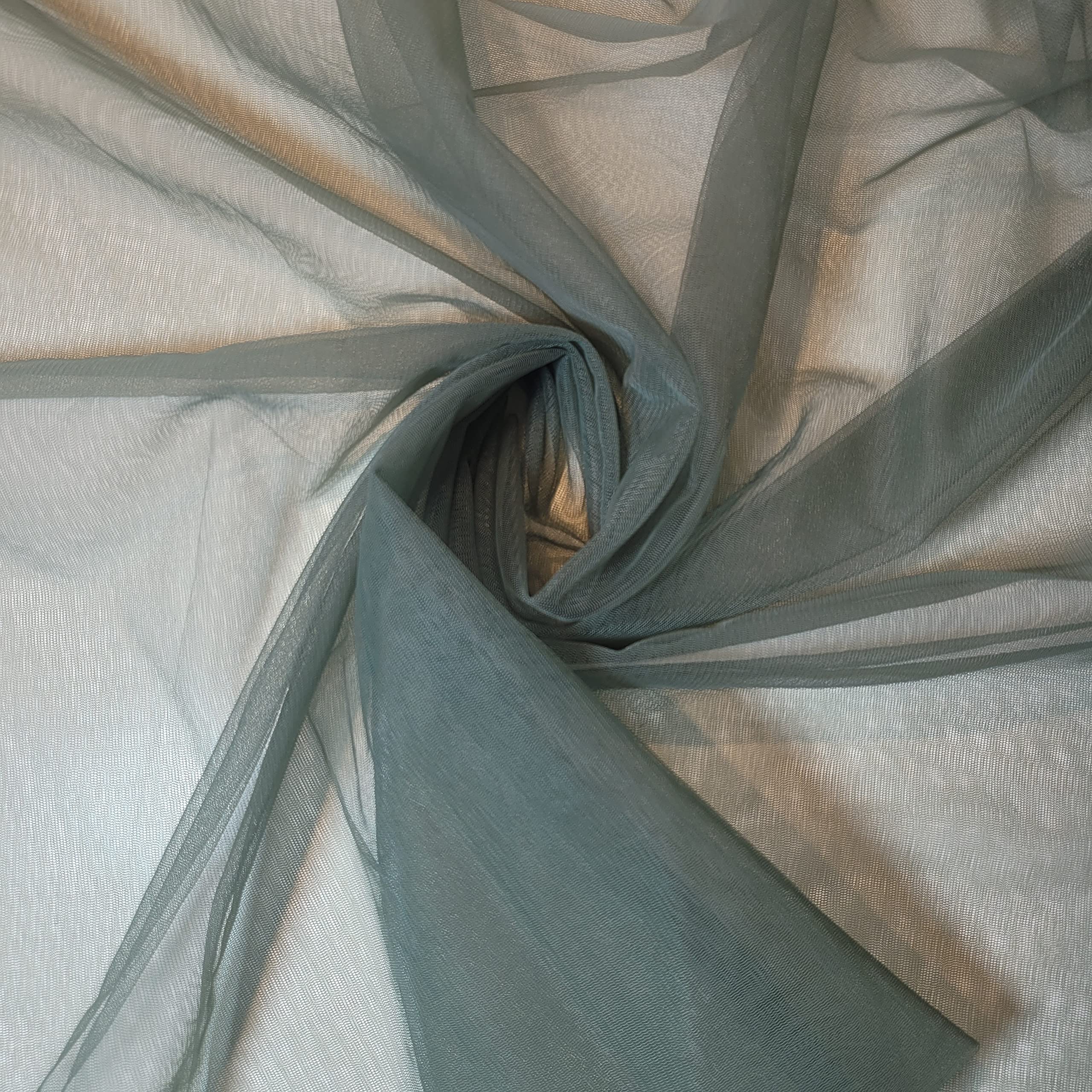 *Clearence*Wedding Arch MESH NET Fabric Sash Bows Wedding Table Runner (150cm Wide) by The Meter (Camo Green, 1 Meter) — image 1