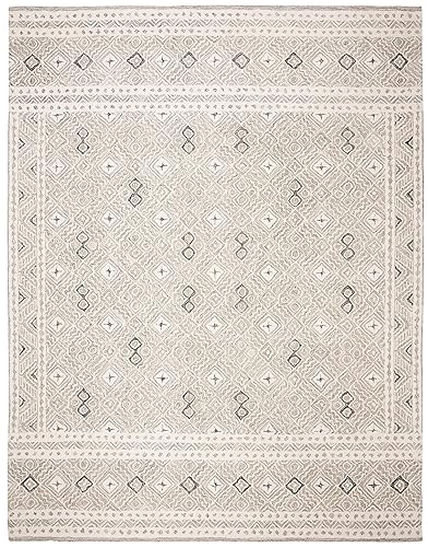 Micro-Loop Collection Area Rug - 9' x 12', Grey &
