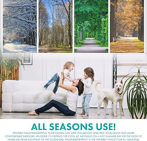 Miniatura 6 de Simply Conserve Windjammer DS060W-W - Juego de clavos para puerta con portador de PVC y junta de espuma en color blanco  Tope de puerta pintable