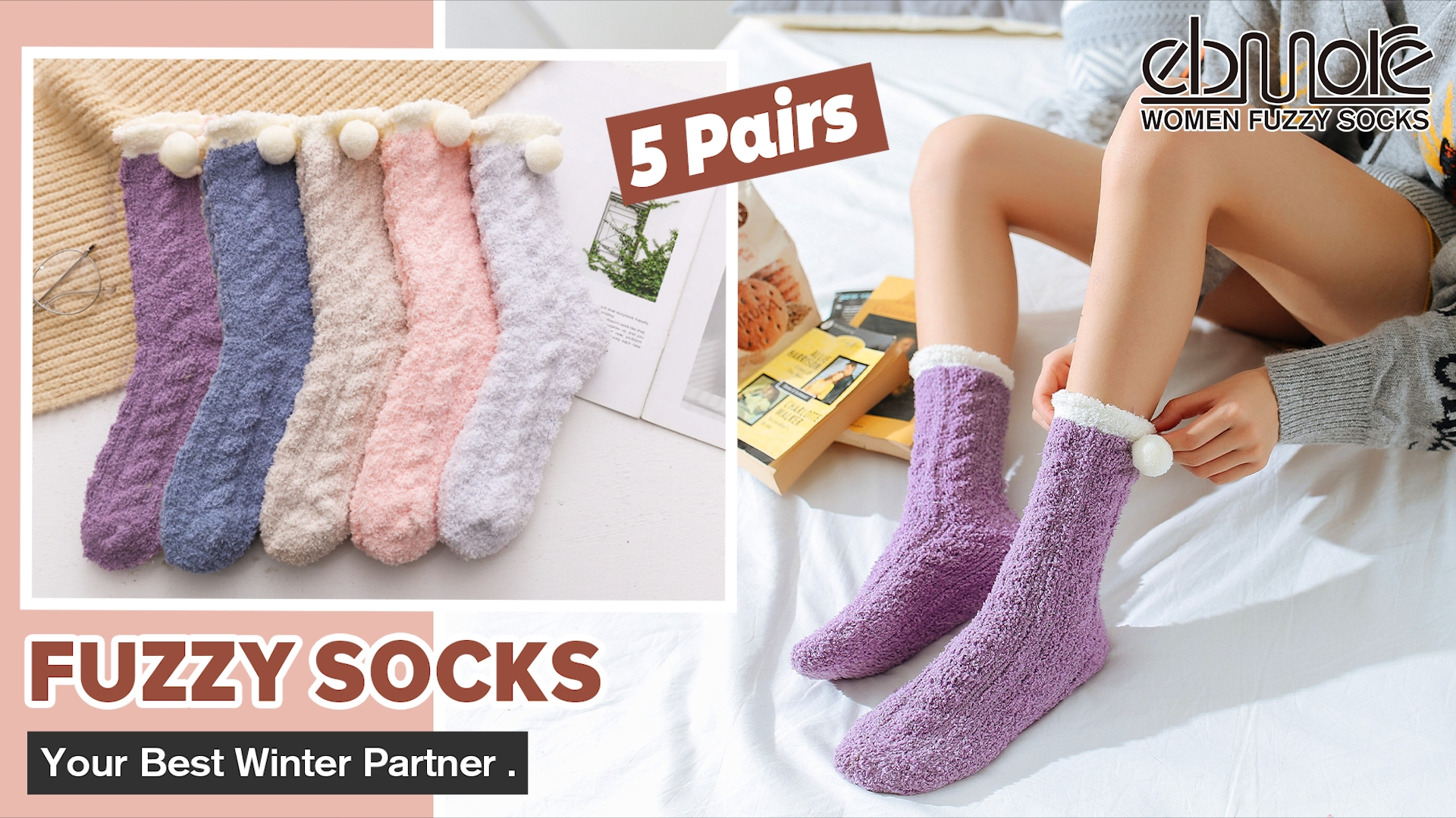 Chaussettes Pelucheuses Au-dessus Du Genou Pour Femme - En Polaire Douce, Taille S Ou L, Parfaites Pour L'hiver à La Maison - 10