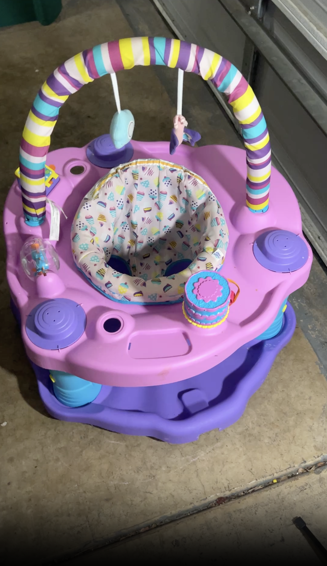 Watch Evenflo Exersaucer Bouncing Activity Saucer, Sweet Tea Party on Amazon Live