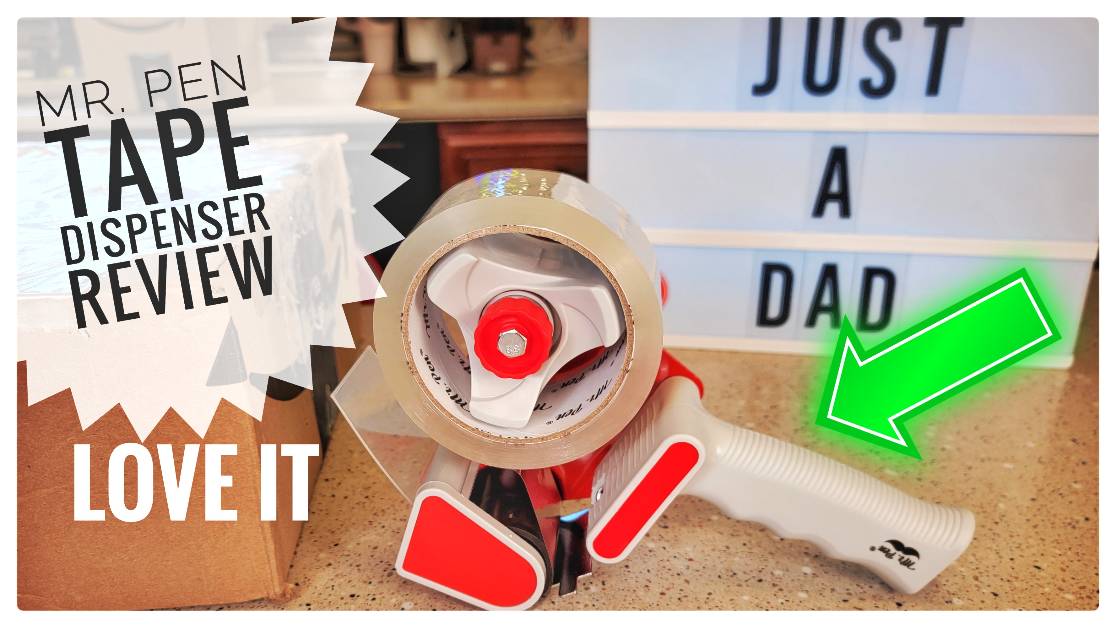 Watch I LOVE Mr. Pen Packing Tape Dispenser Review Works