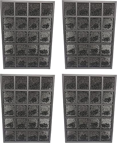 Nispira Reemplazo de prefiltro de carbón activado compatible con Sharp FZ-A80DFU Plasmacluster purificador de aire modelo FP-A60UW y FP-A80UW, 4