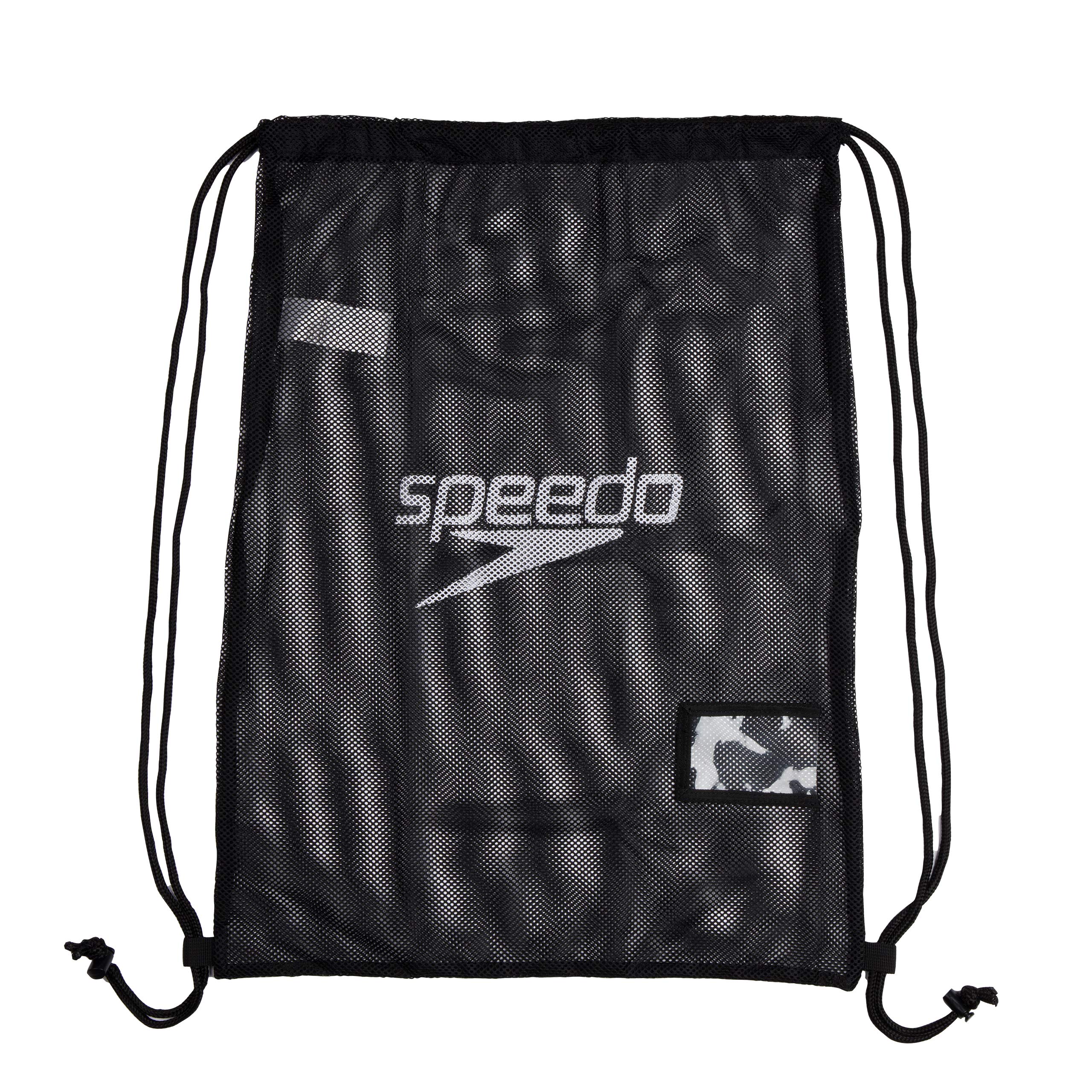 Speedo Fastskin Speedsocket 2 Mirror Lunettes de Natation Piscine, Couleur Or/Argent, Taille Unique & Mesh Sac de Piscine et Plage Natation, Couleur Noir, Taille Unique
