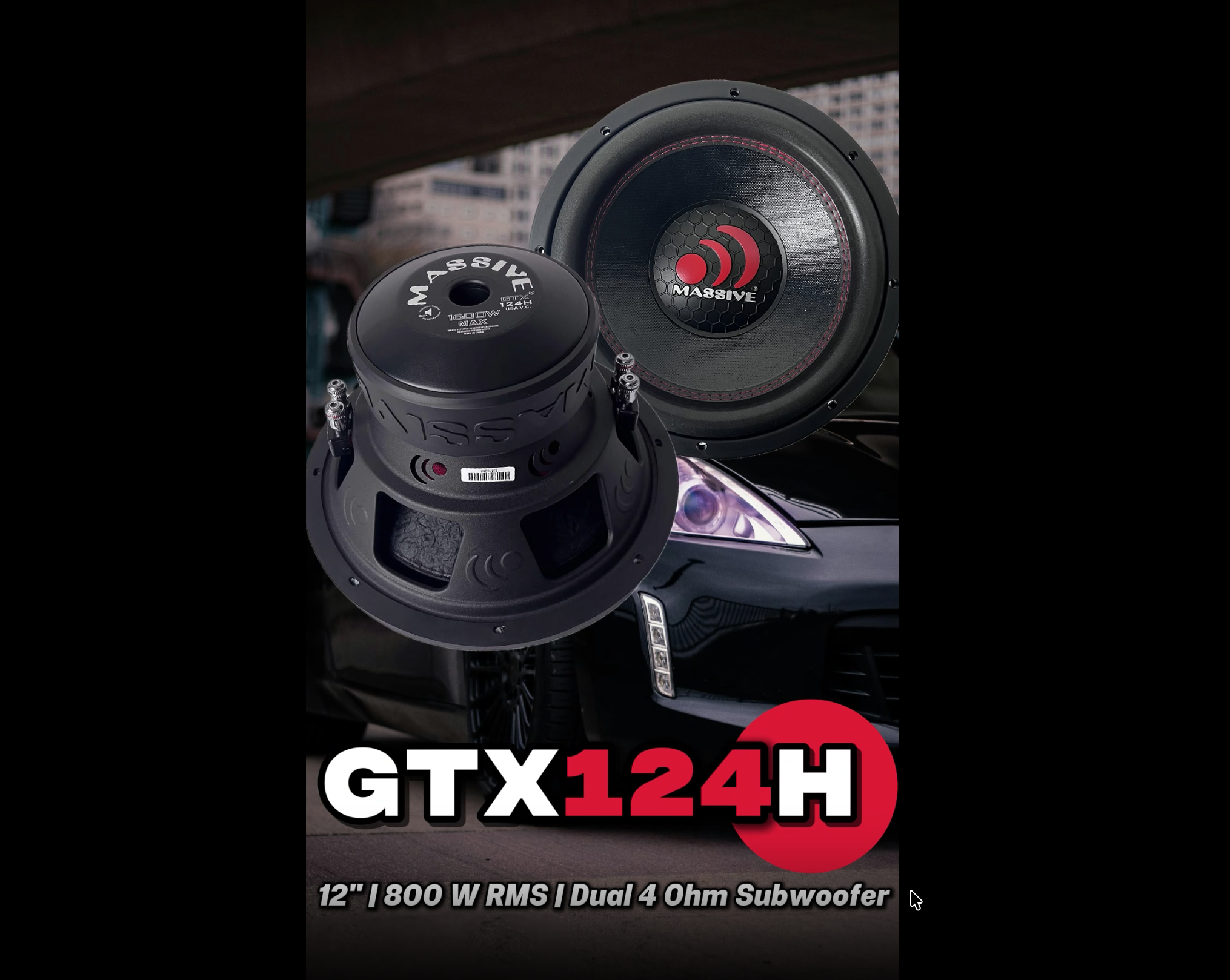 Amazon.com: Massive Audio GTX124H - 12