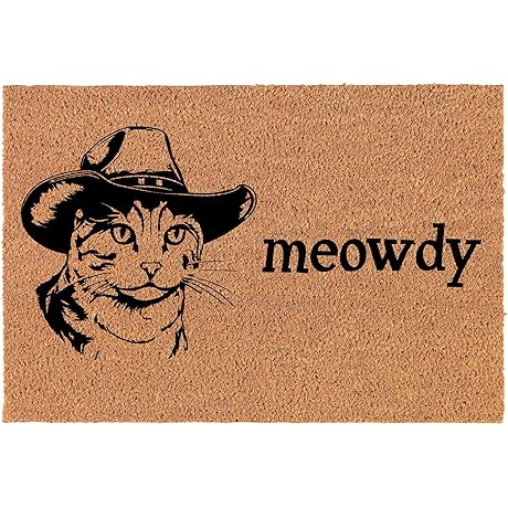 Howdy Mat: Welcome Guests with a Purrfect Entrance