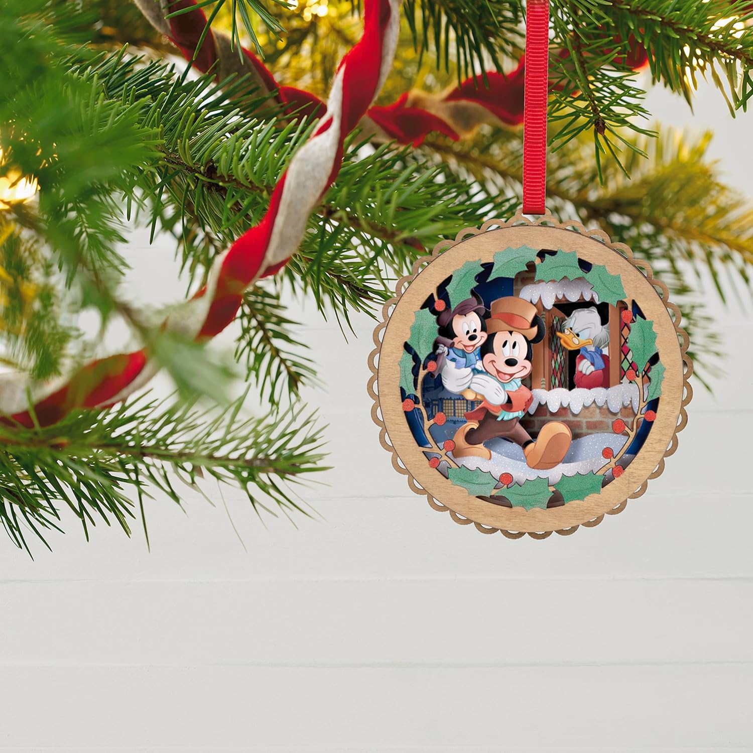 Hallmark Keepsake Christmas Ornament 2023, Disney Mickey's Christmas Carol 40th Anniversary Papercraft, Gifts for Disney Fans - Image 6