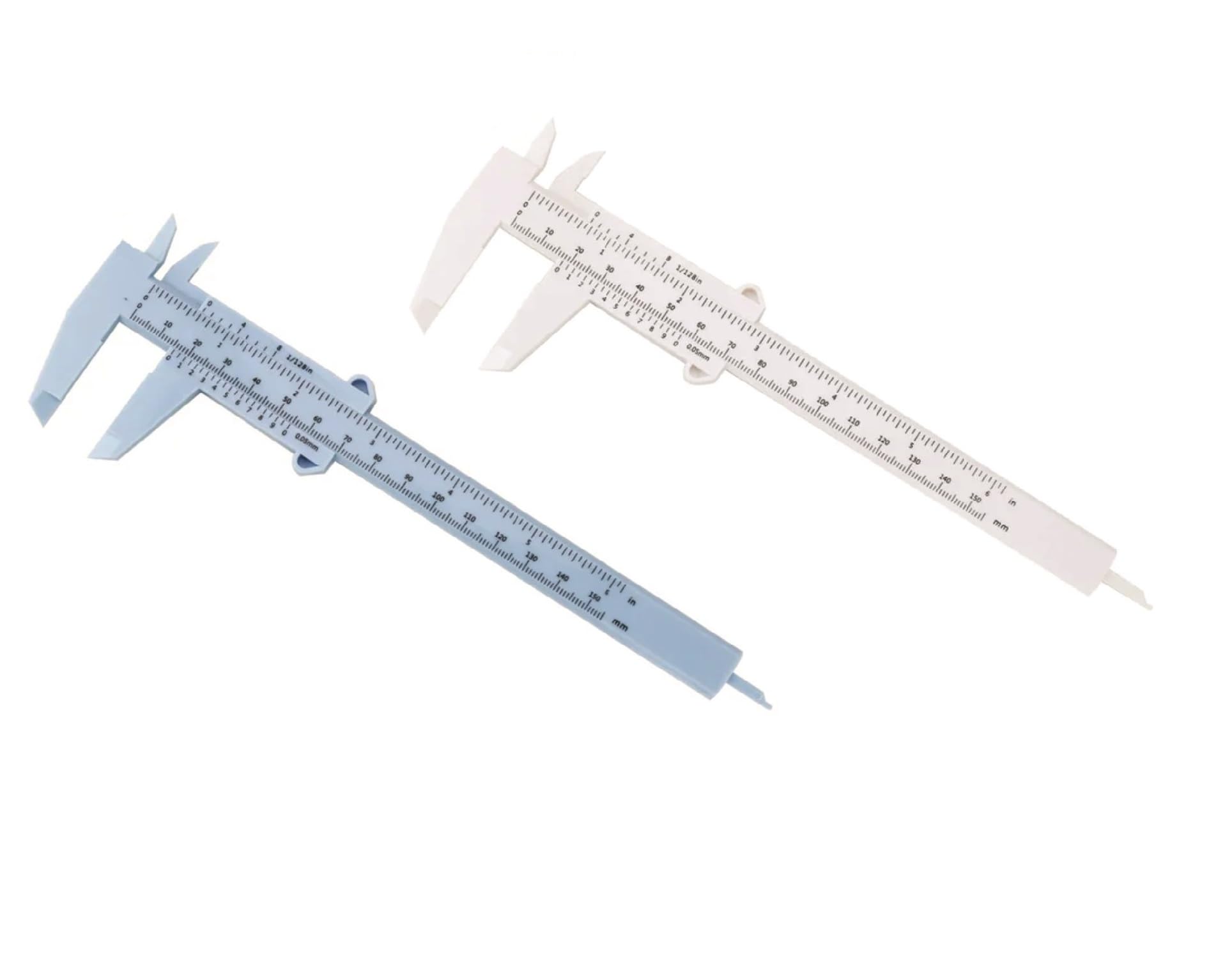 Indiana 2 Pcs vernier calipers thickness measuring Tool 0-6 in/0-150 mm