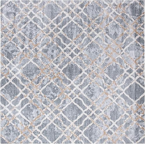 Miniatura 2 de MARTHA STEWART x Safavieh MSR0957G - Alfombra enrejada que no desprende pelusa para sala de estar, comedor y dormitorio, 8 x 10 pies, color