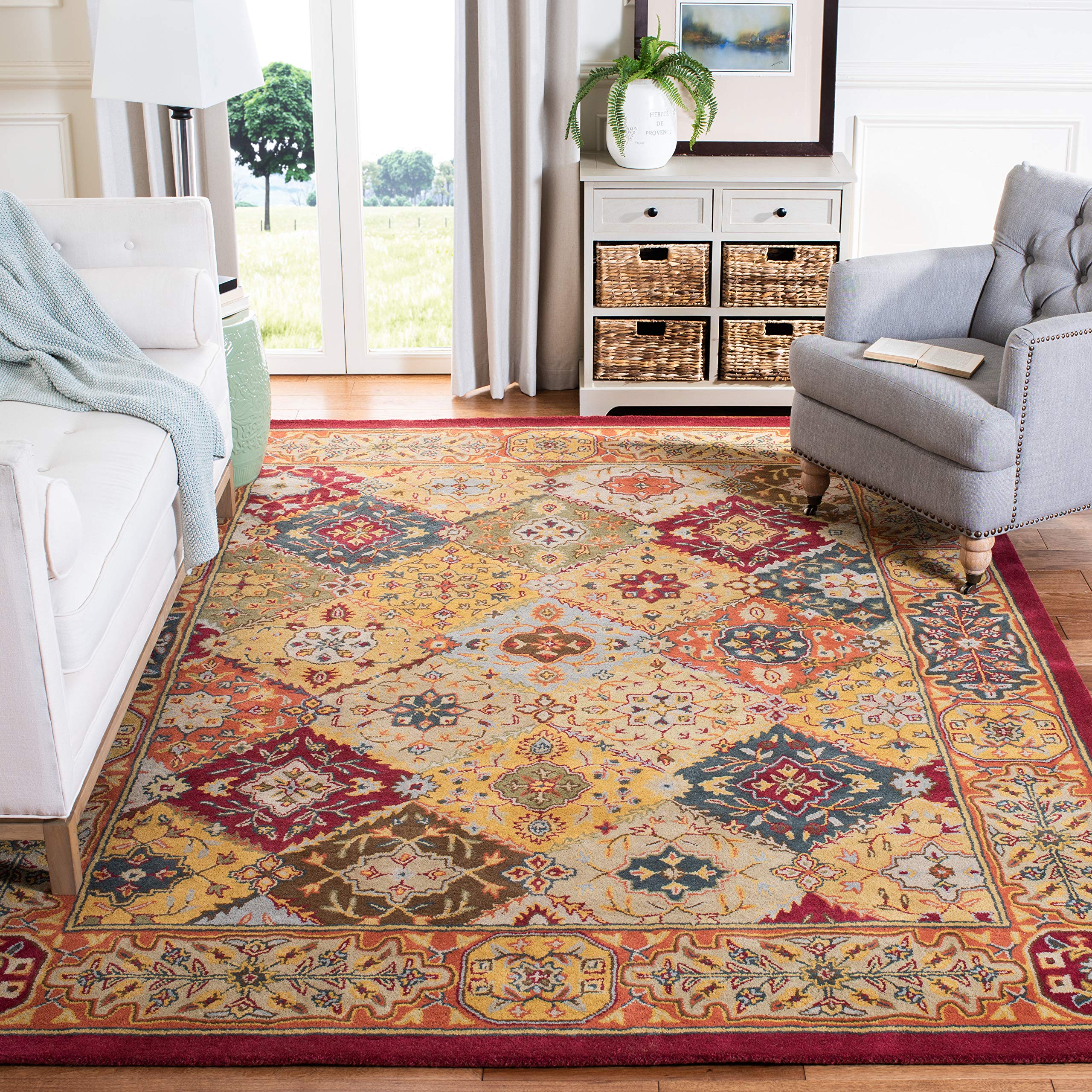 Amazon.com: SAFAVIEH Heritage Collection Area Rug - 9'6