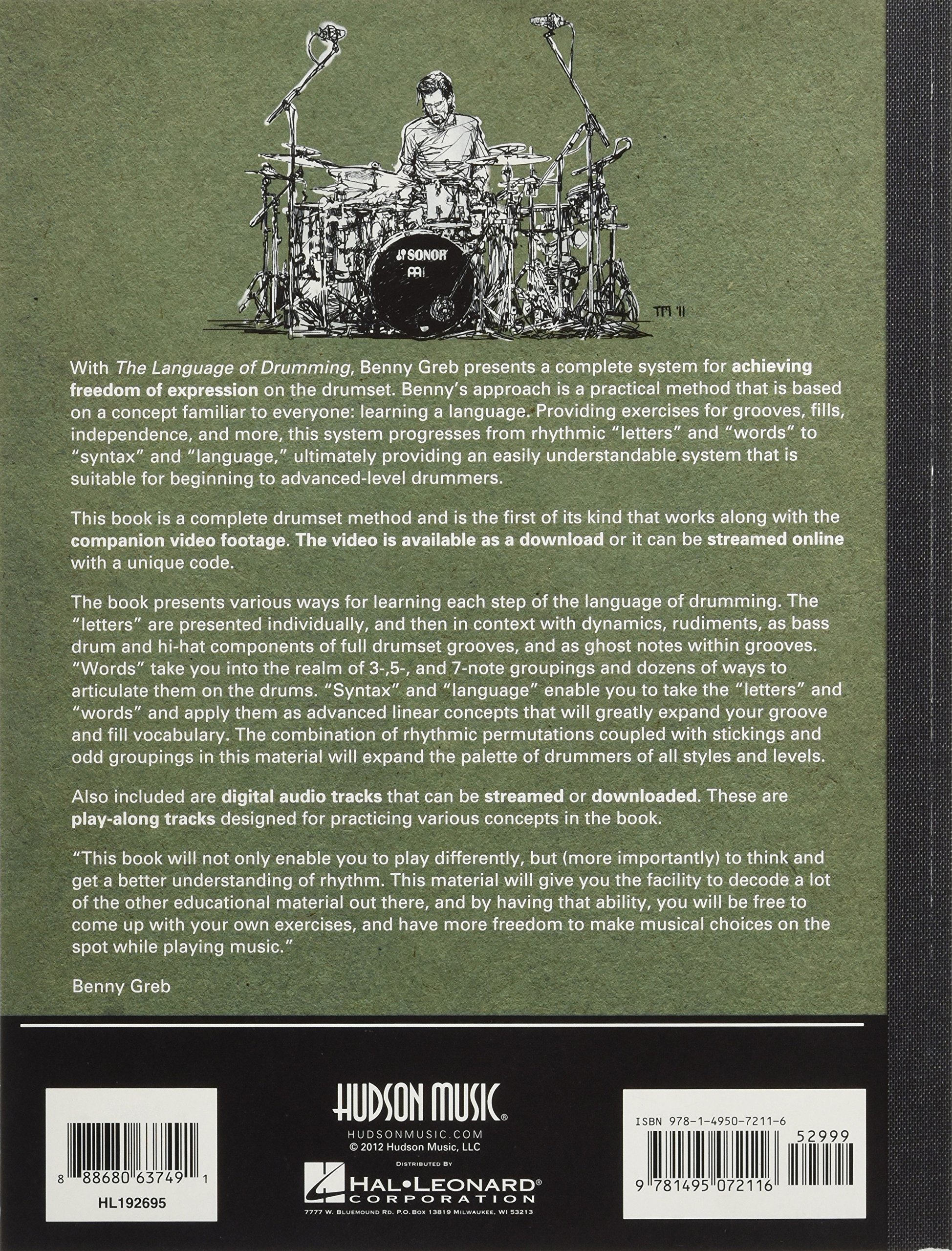 Benny Greb - The Language of Drumming: A System for Musical Expression: Includes Online Audio & 2-Hour Video [Lingua inglese]