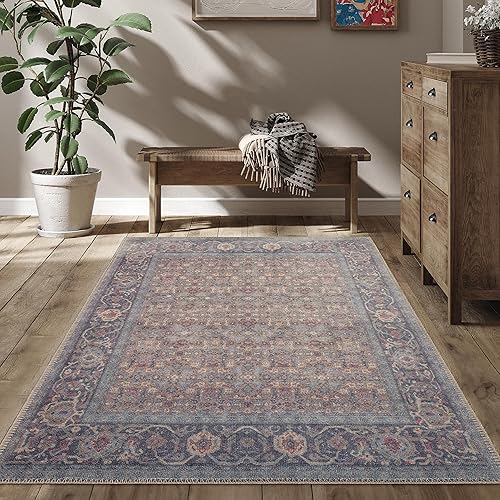 Alfombra lavable a máquina, apta para mascotas y antideslizante, alfombra de interior para cocina, baño, sala de estar, decoración del piso del