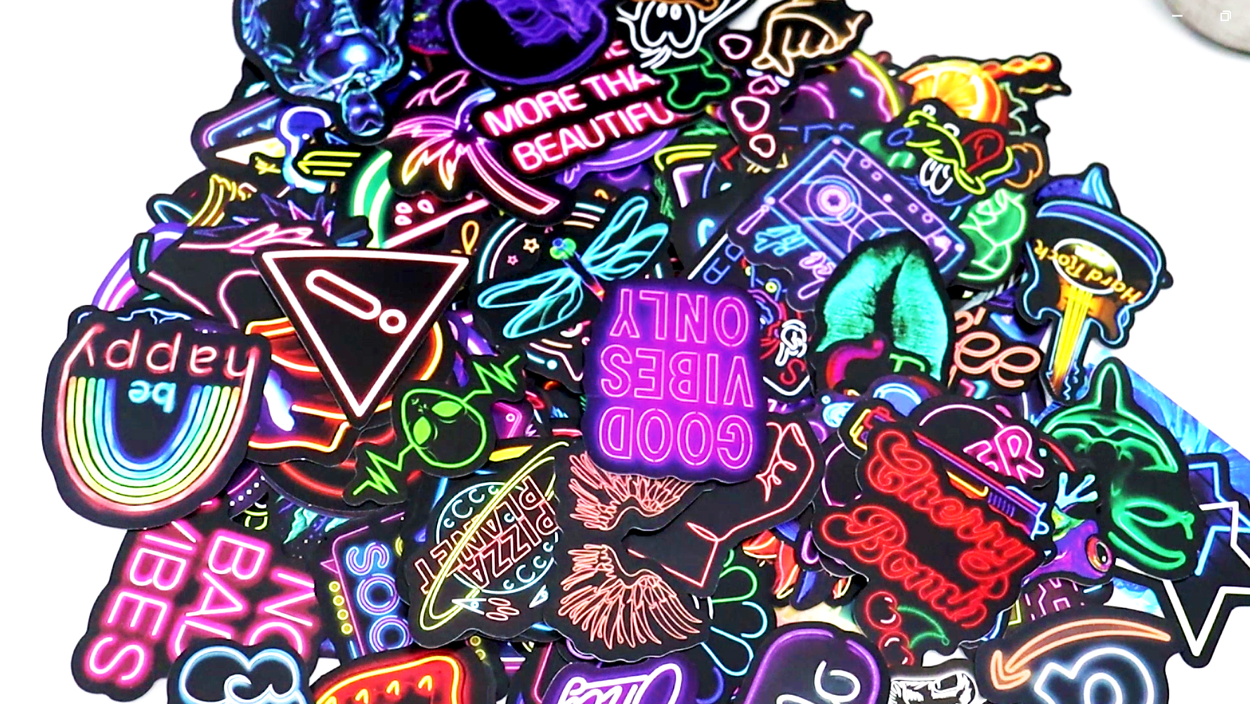 ROKZELT 60 stuks 67 Neon Cool Grappige Stickers Nummer 67, Waterdichte ROKZELT 60 stuks 67 Neon Cool Grappige Stickers Nummer 67, Waterdichte