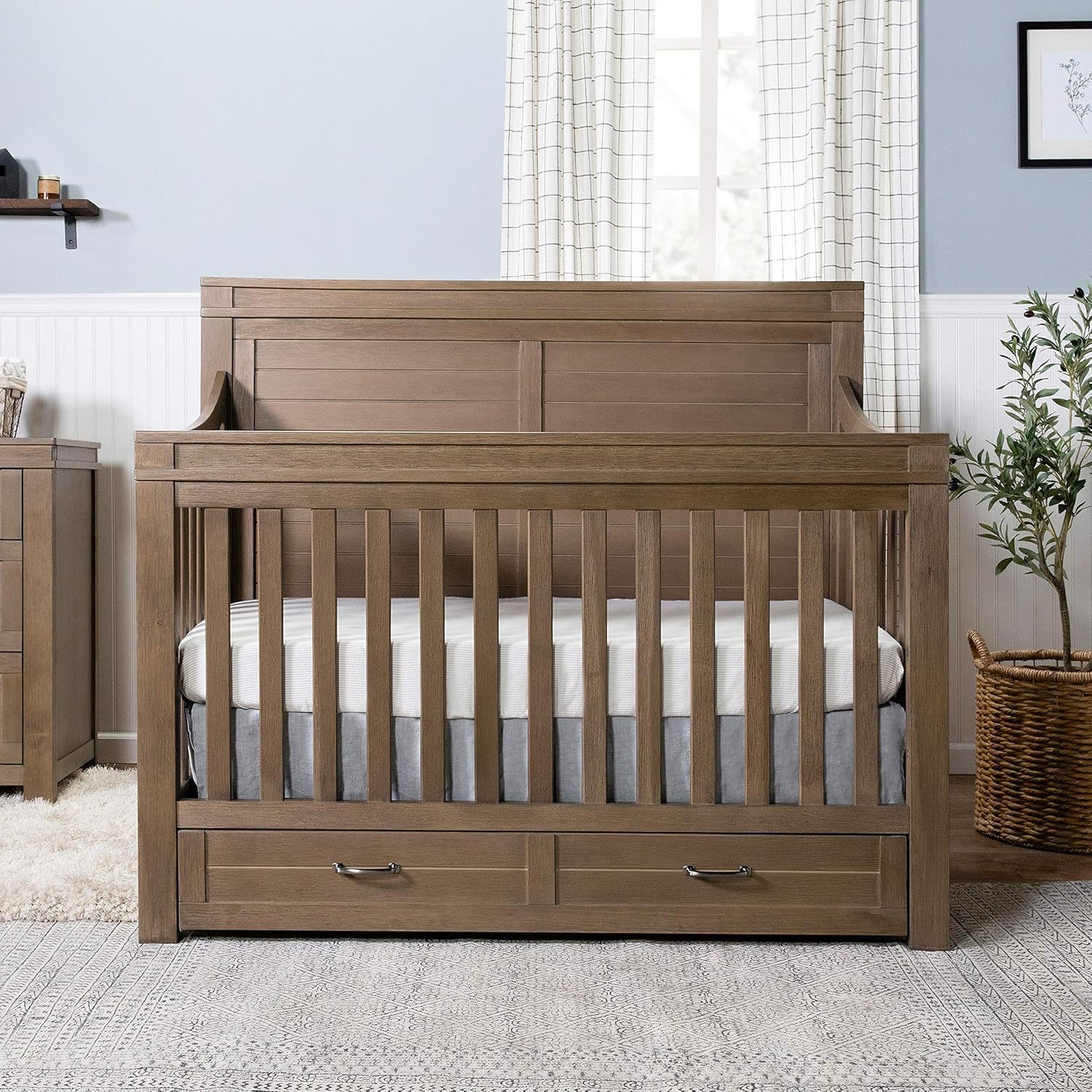 Namesake Wesley Farmhouse 6-Drawer Assembled Double Dresser in Heirloom White : Toys & Games