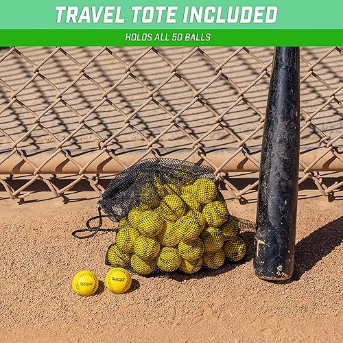 Miniatura 6 de GoSports Mini pelotas de béisbol de espuma, paquete de 20 o 50 para lanzar máquinas y entrenamiento de precisión de bateo