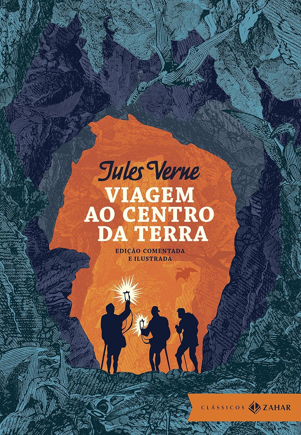 Viagem ao centro da Terra: edição comentada e ilustrada : Verne, Jules ...