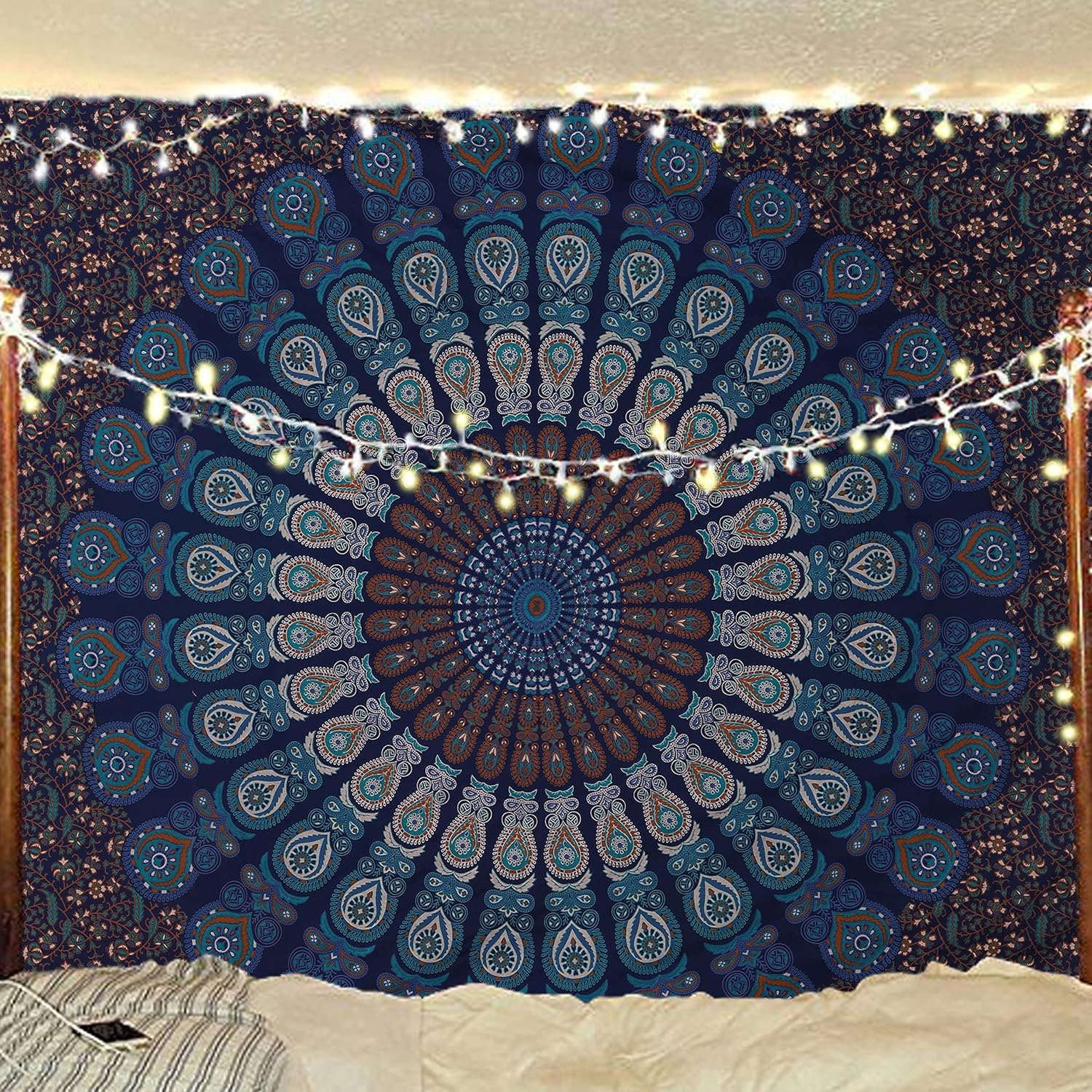 SHTGOI Wandteppich Elefant Design - Bohemian Wandbehang 150x100cm Für Wohnzimmer & Schlafzimmer