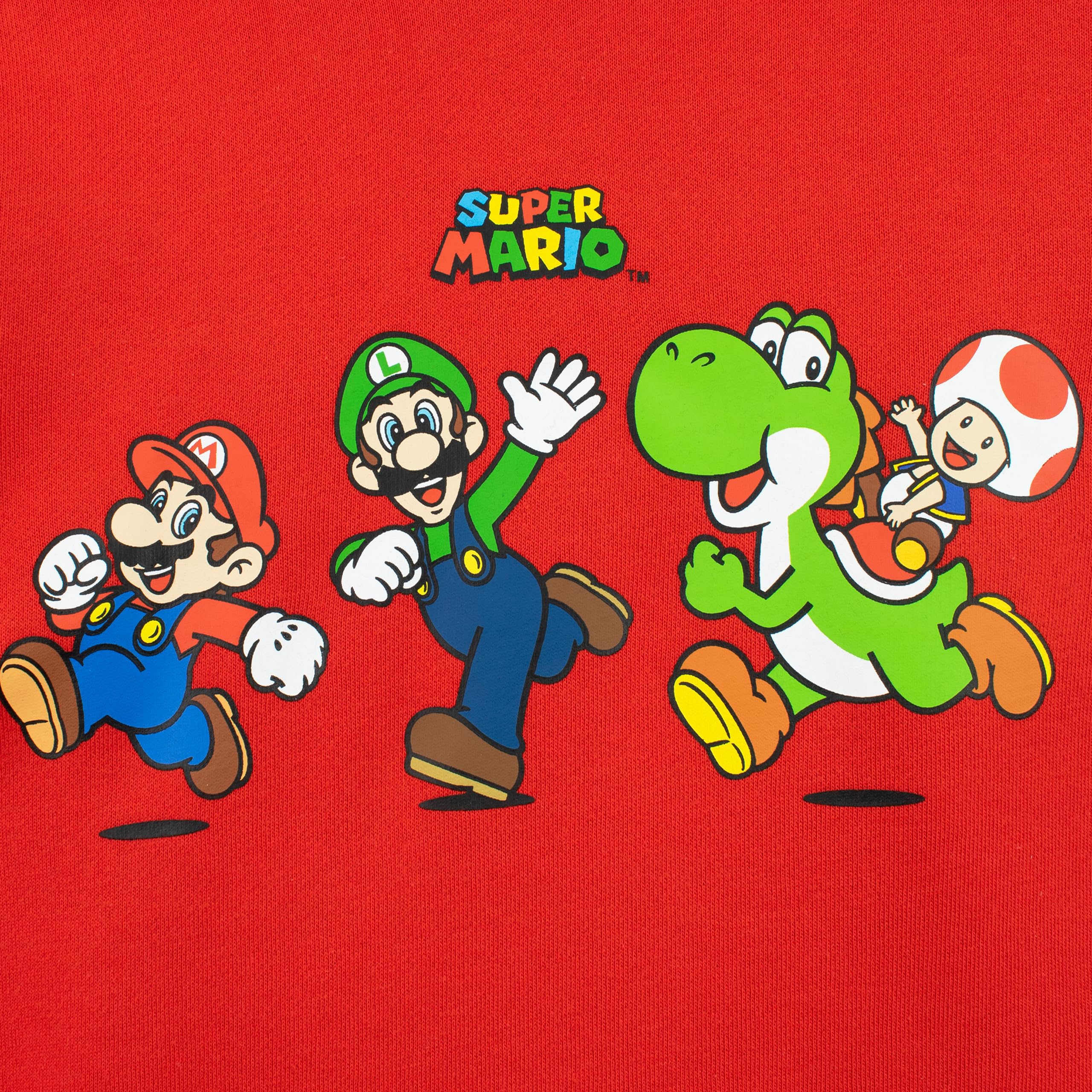 Bluza z kapturem Super Mario | Chłopięca bluza z kapturem Mario i Luigi | Bluzy chłopięce Yoshi | Oficjalne towary Mario