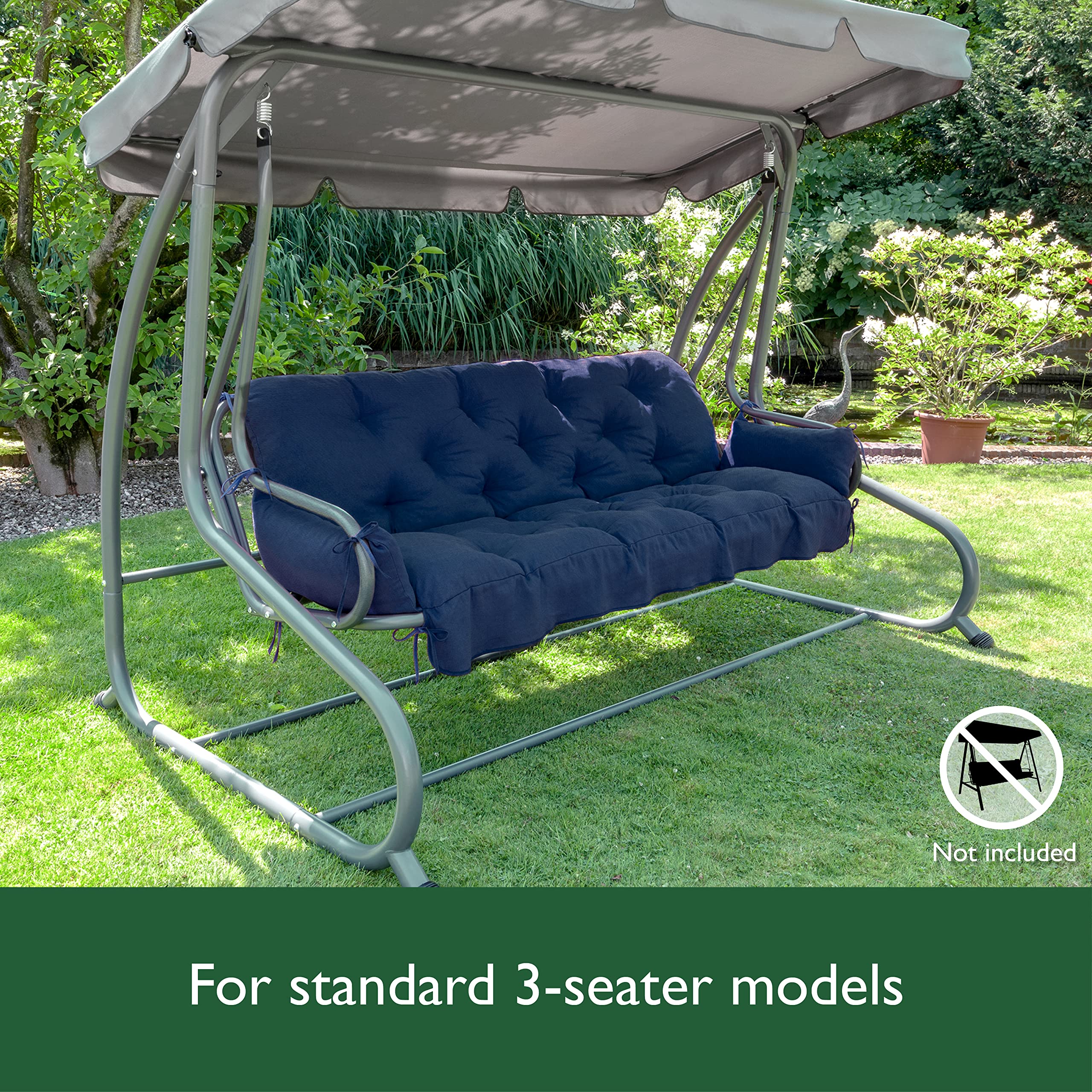 Buy Beautissu Garden Bench Cushion 180x50x8cm Flair HS 3 Seater