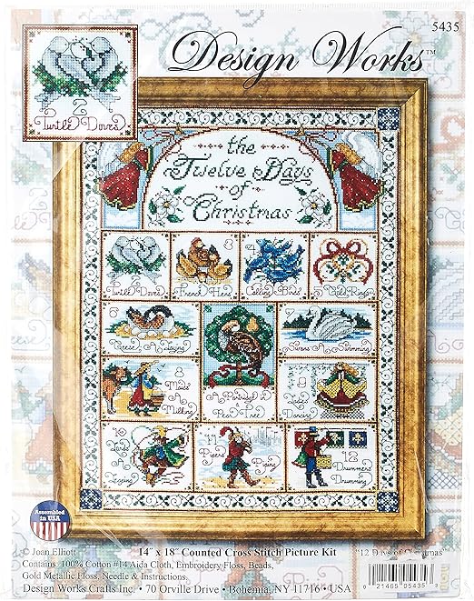 Design Works Crafts 5435 12 Days of Christmas Counted Cross