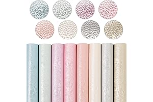 Shiny Pearl Faux Leather Sheets for DIY Crafts and Jewelry