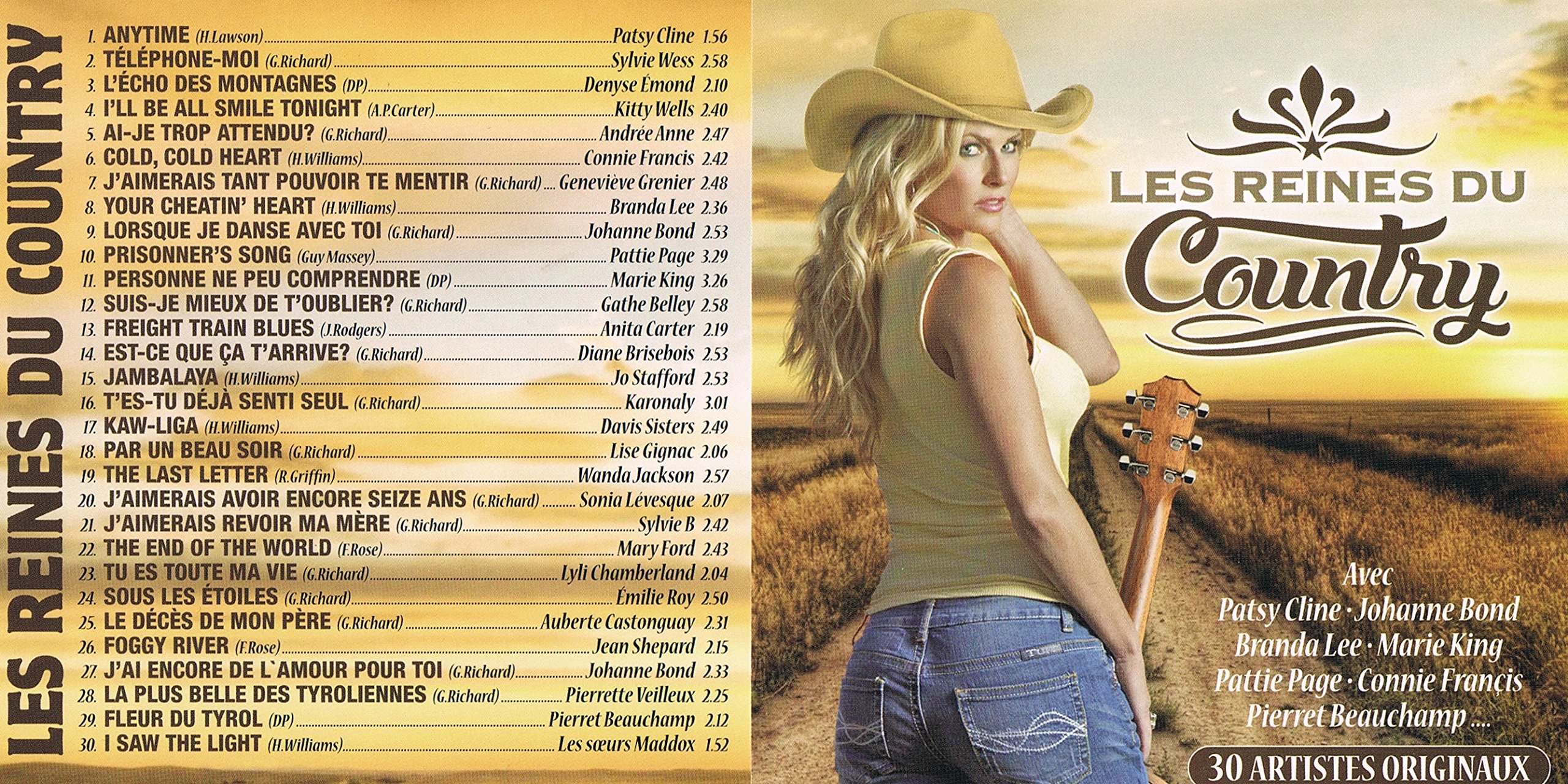 Les Reines Du Country - 30 Artistes Originaux (DGM PRODUCTION) [Audio CD]