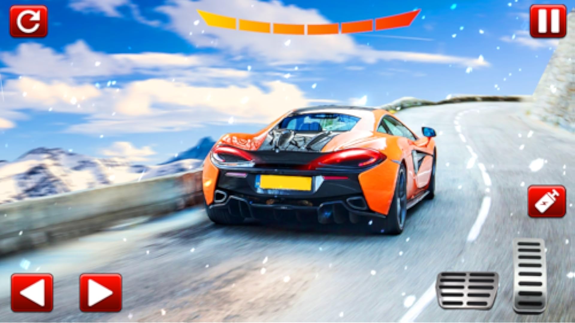 Superhéros Neige Course de voiture Jeux 3D, Superhéros Course de voitures Jeux de cascades