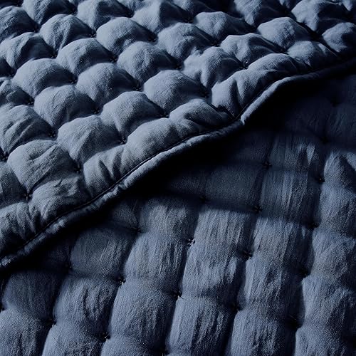 Miniatura 5 de WDCOZY - Juego de colcha con fundas de almohada, ligera extragrande, manta acolchada y delgada, 3 piezas, 118 x 106 pulgadas, tamaño California