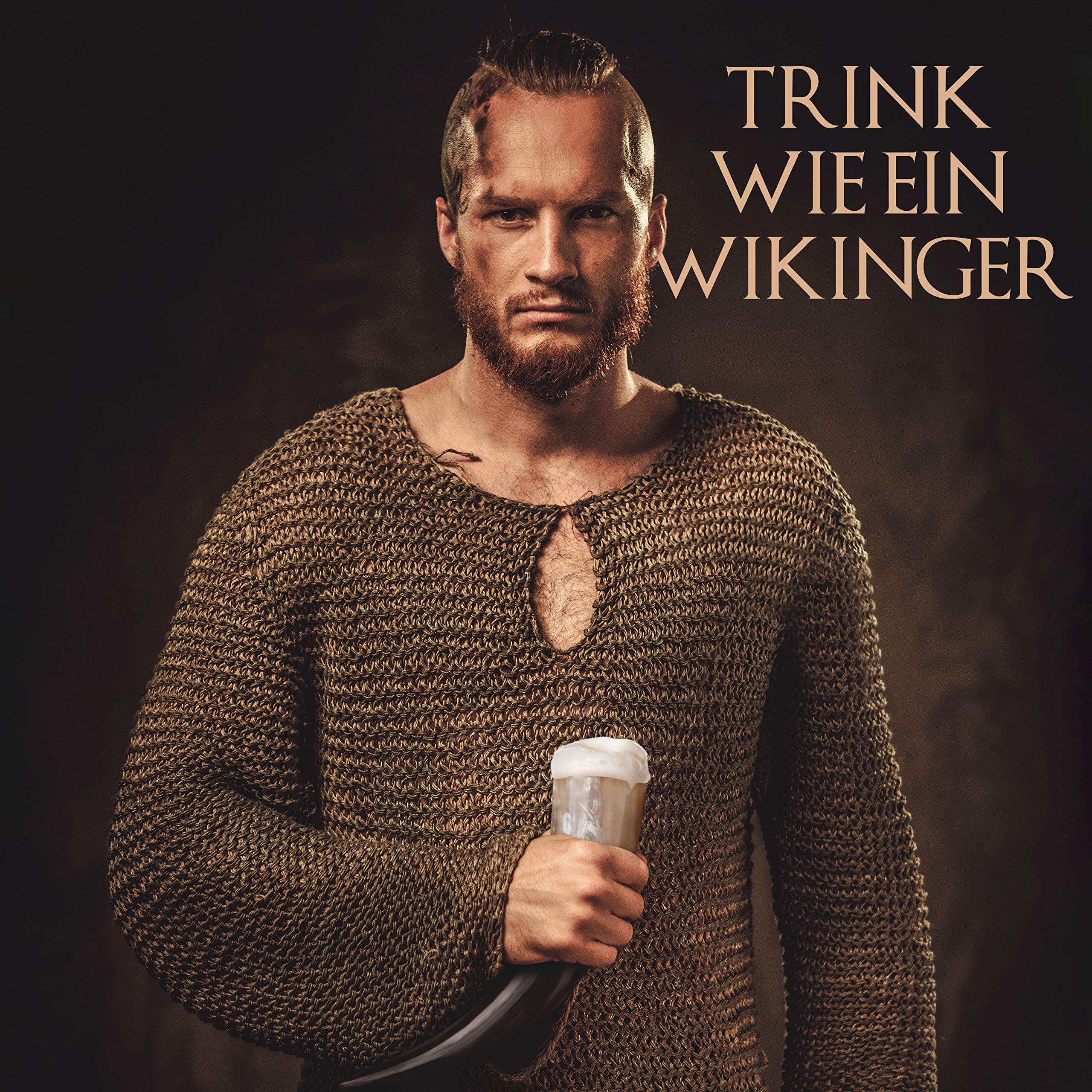 Viking Drinkhoorn van Hoorn met Raven in Knooppatroon
