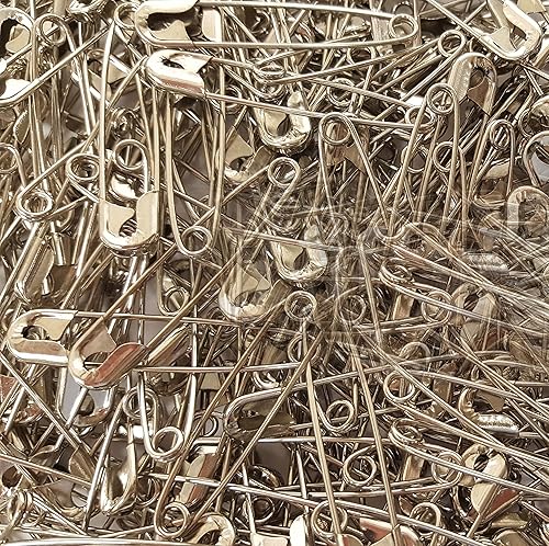 Miniatura 6 de Pasadores de seguridad extra grandes de 2 pulgadas, resistentes, resistencia industrial, niquelados, resistentes a la corrosión (1440 pasadores de