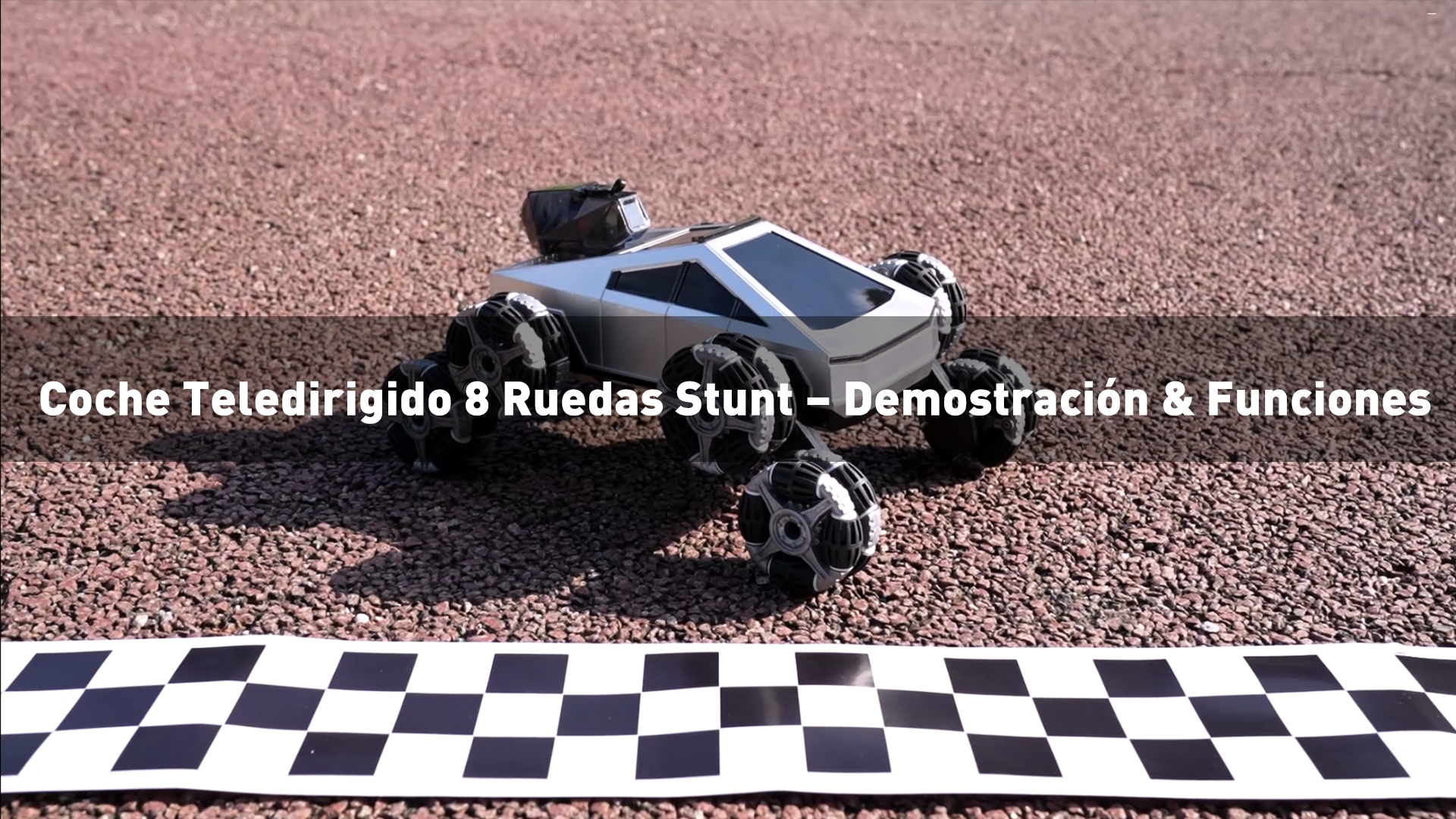 Coche RC Acrobático De 8 Ruedas Con Control Por Gestos, Luces LED, Música Y Efecto De Niebla – Juguete Todo Terreno Para Niños De 5 A 12 Años