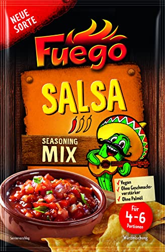 Fuego - Salsa Seasoning Mix | Würzmischung für scharfe mexikanische Tomaten-Sauce | Für 4-6...