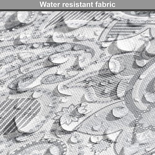 Miniatura 6 de Ambesonne The Yard - Tela de cachemira suave, digital, tradicional, persa ornamentada, con imagen de trazería, tela decorativa para tapicería y