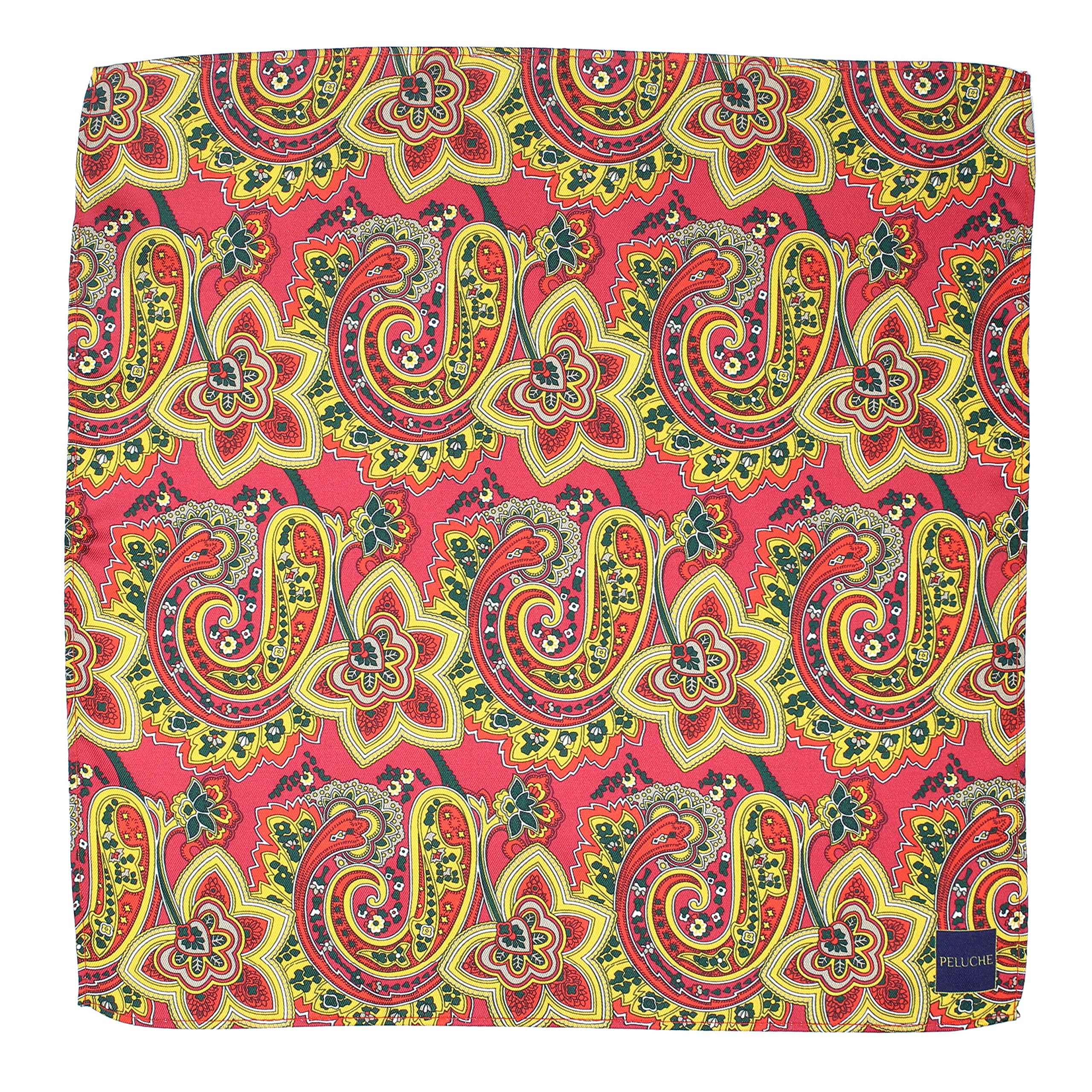 peluche Paisley and Floral Pocket Square For Men-picture-19