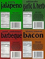 Vista 3 de Western's Smokehouse Paquete variado de palitos de carne de 20 – 8 sabores de palitos de carne de cerdo y carne seca – sin gluten, sin MSG, sin