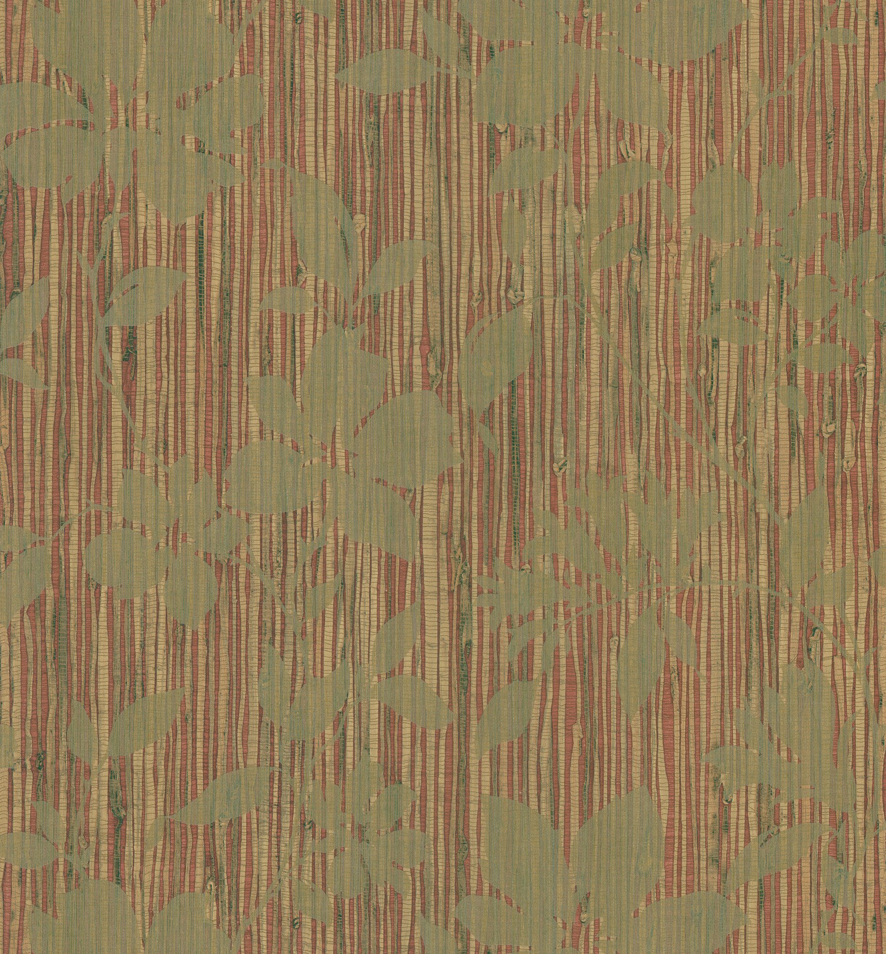 Papier peint floral rouge Brewster pour masquer les murs imparfaits de salon