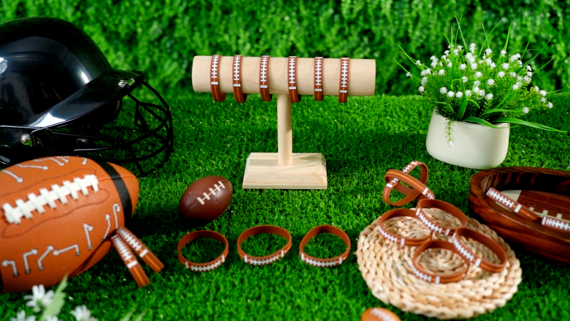 COLOFALLA 20 Bracelets Foot En Silicone + 20 Tatouages Temporaires – Fournitures Fête Football, Cadeau Enfant/adulte