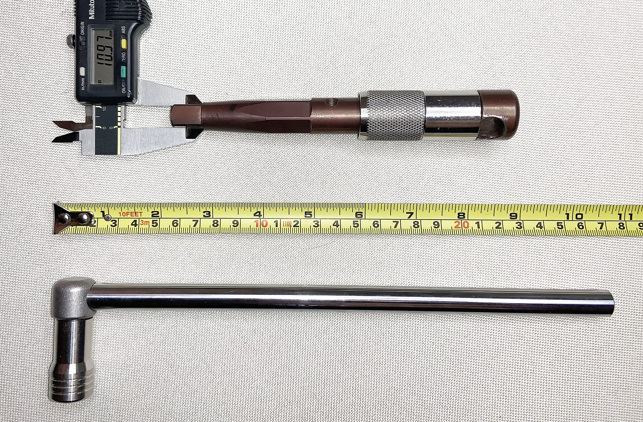 Chiave mandrino tornio, Toosmlie, 7/16 pollici, quadrato 11 mm, coppia regolabile, acciaio legato, forma a T, risparmio di manodopera veloce grande potenza, fresatrice di lavorazione