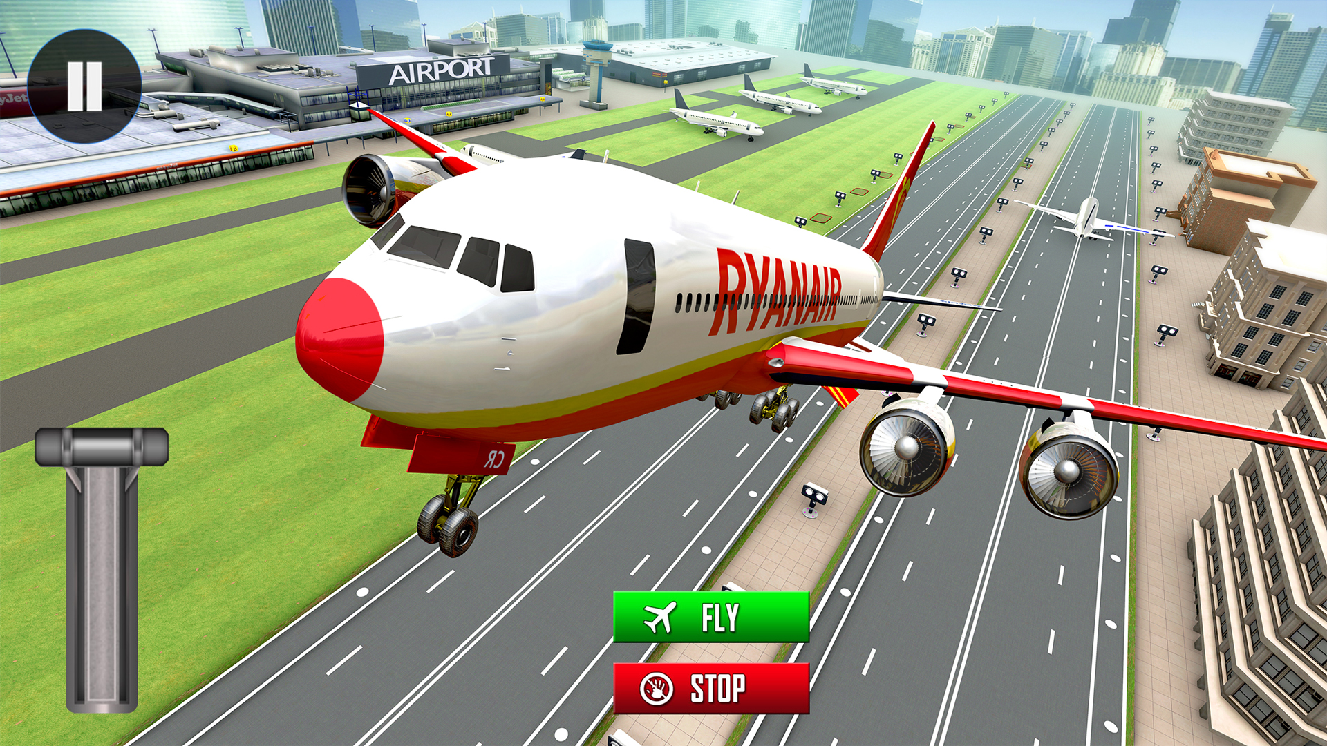 Simulatore di volo aereo Pilota reale Aeroplano Volante Cielo Corse ...