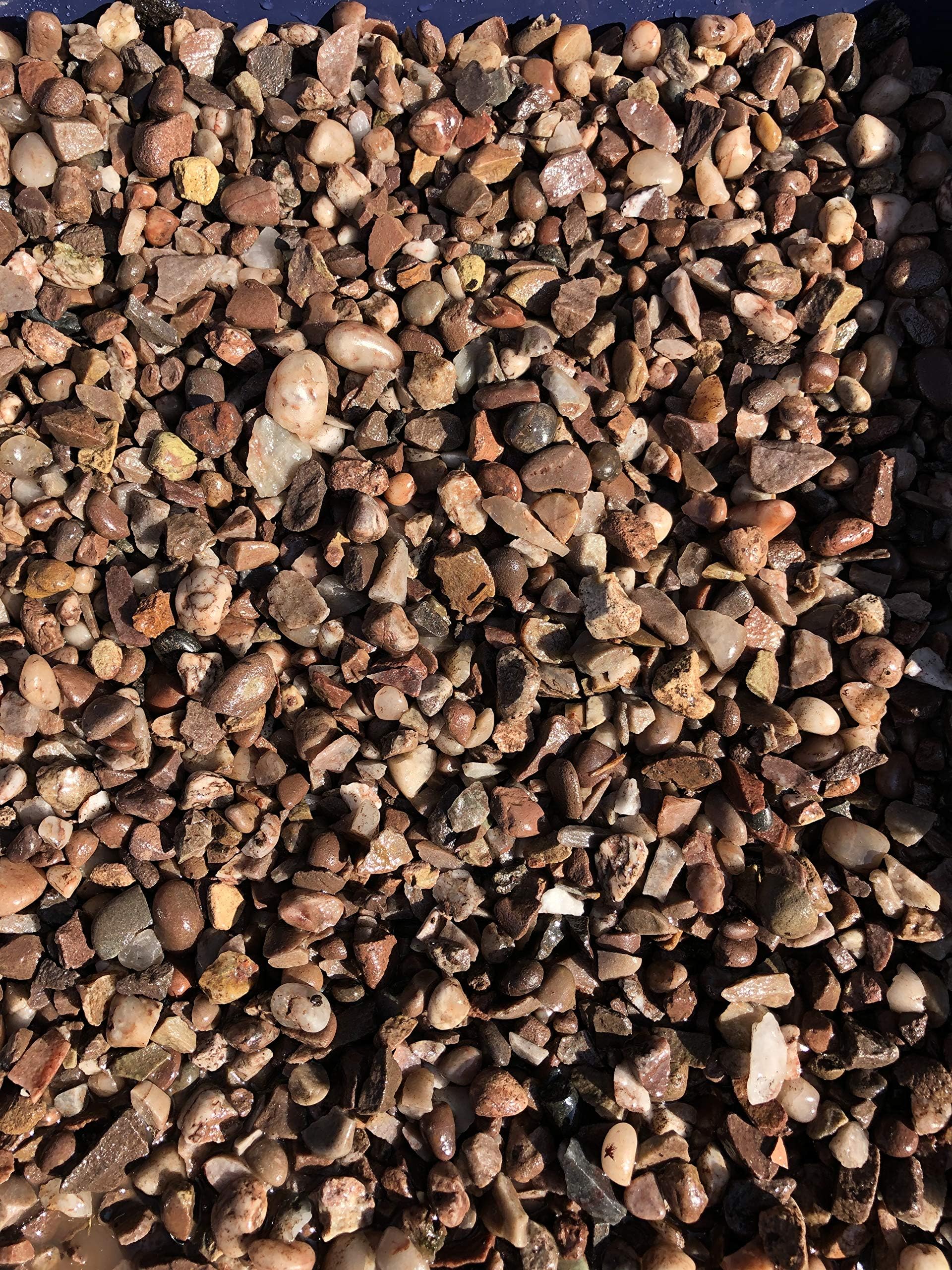 Stone 10mm Staffordshire Pink Pea Gravel 22kg Bags (20)