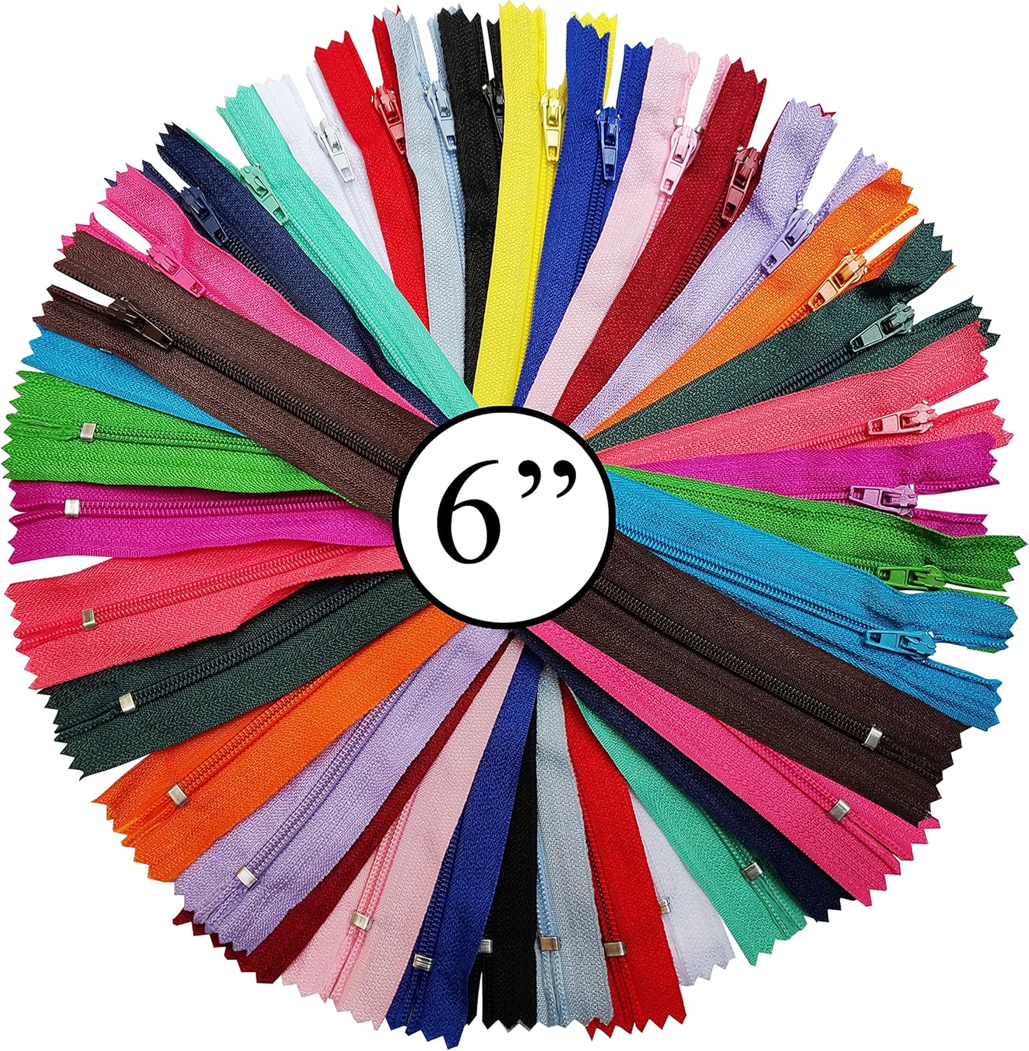 KGS Nylon Zipper Assorted 20 Colors Bulk Zippers for Sewing Crafts