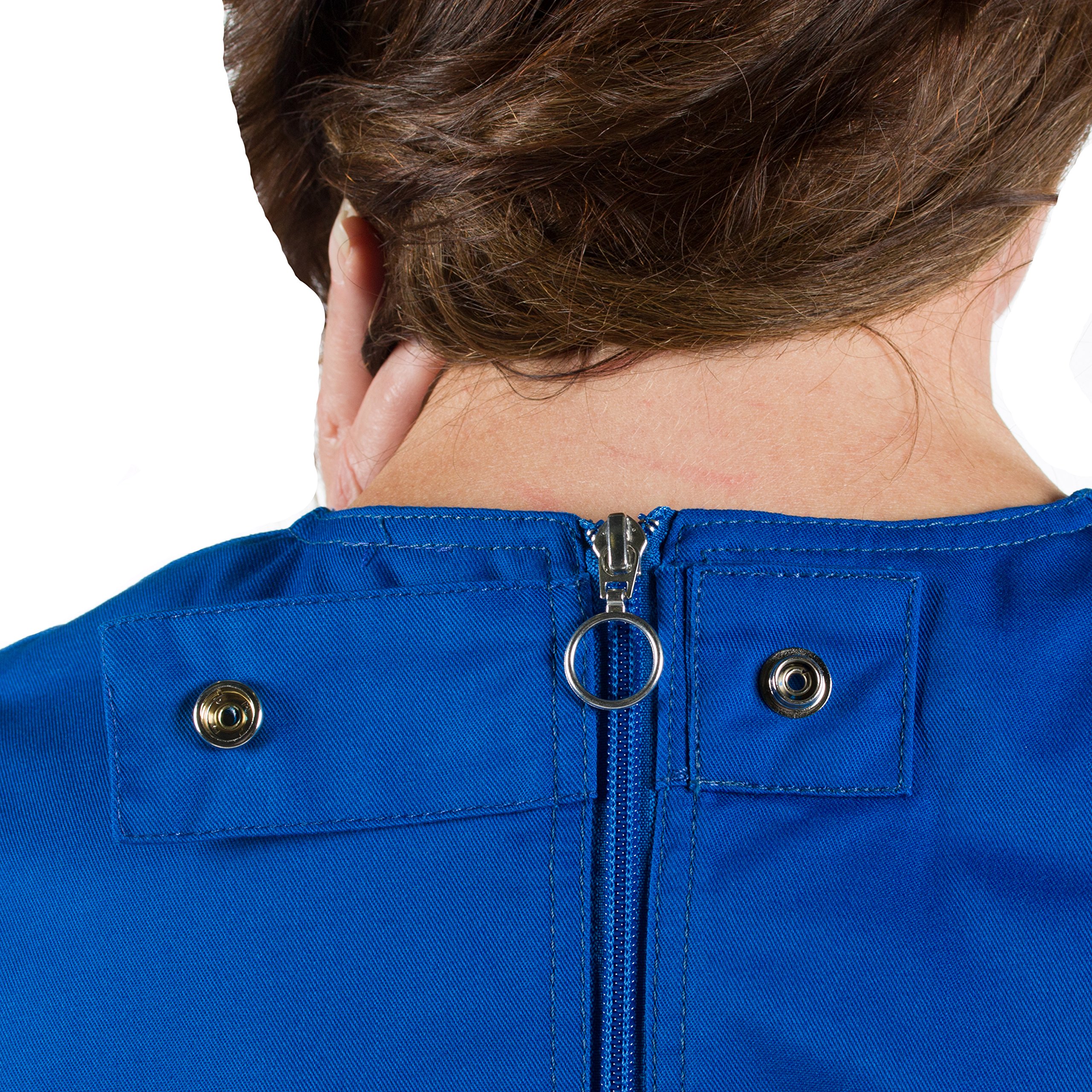 Reißfester Pflege Body für Damen und Herren, lang Arm/lang Bein, mit Sicherheitsreißverschluss im Rücken