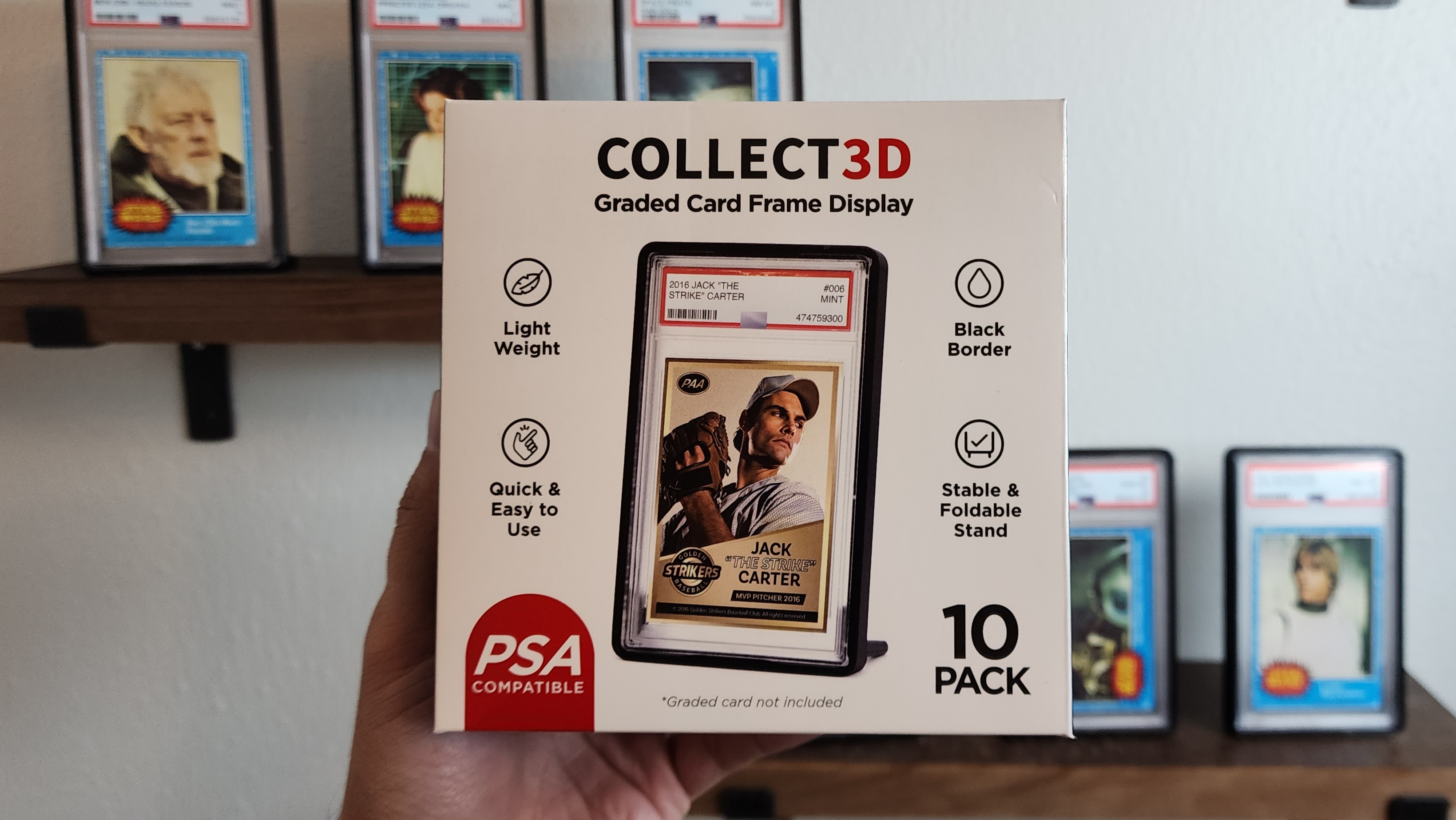 Amazon.com: COLLECT3D Graded Trading Card Display Frame with