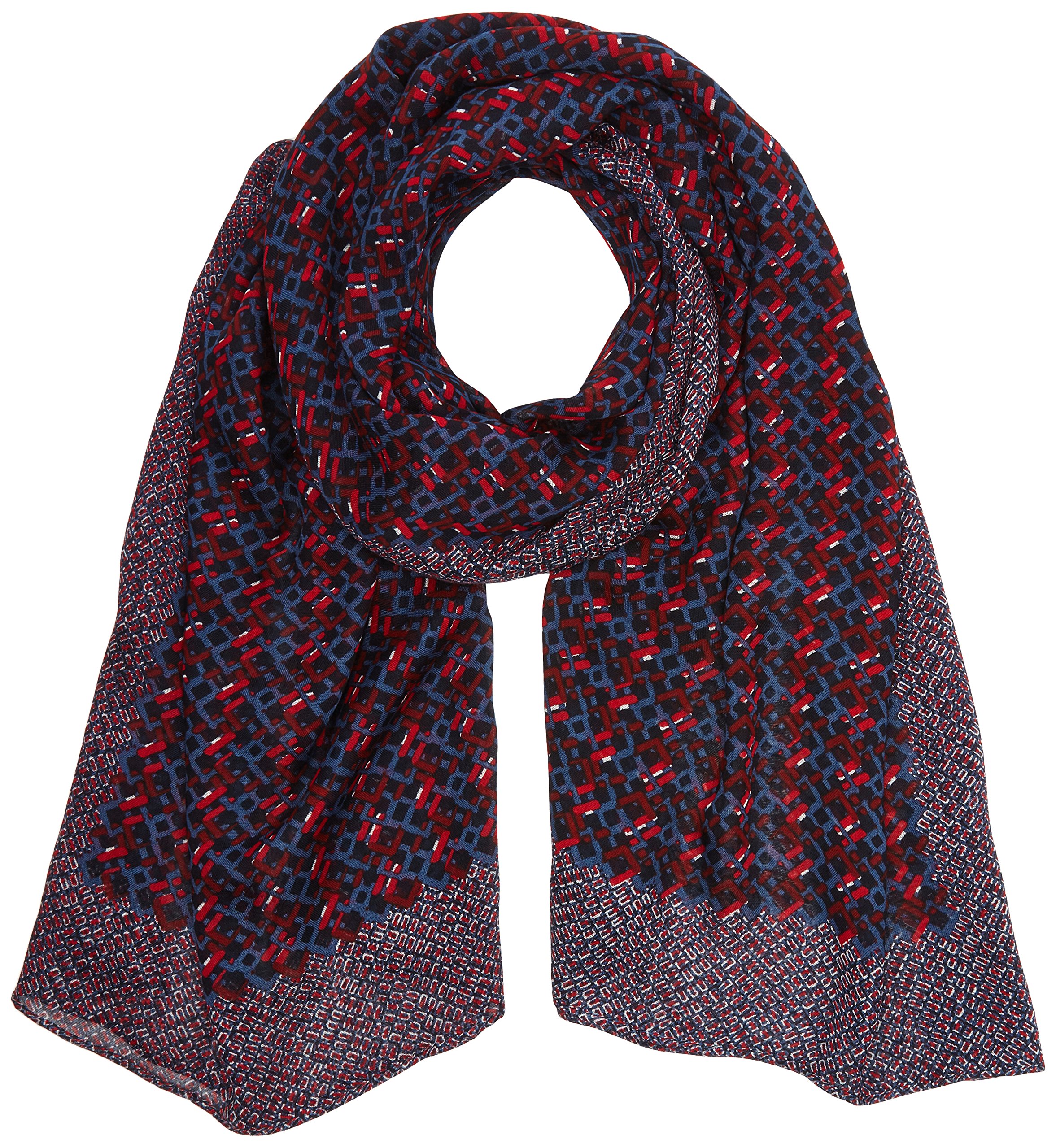 Kipling Women's Viscose Scarf Scarf, Multicoloured (Mini Geo), One Size