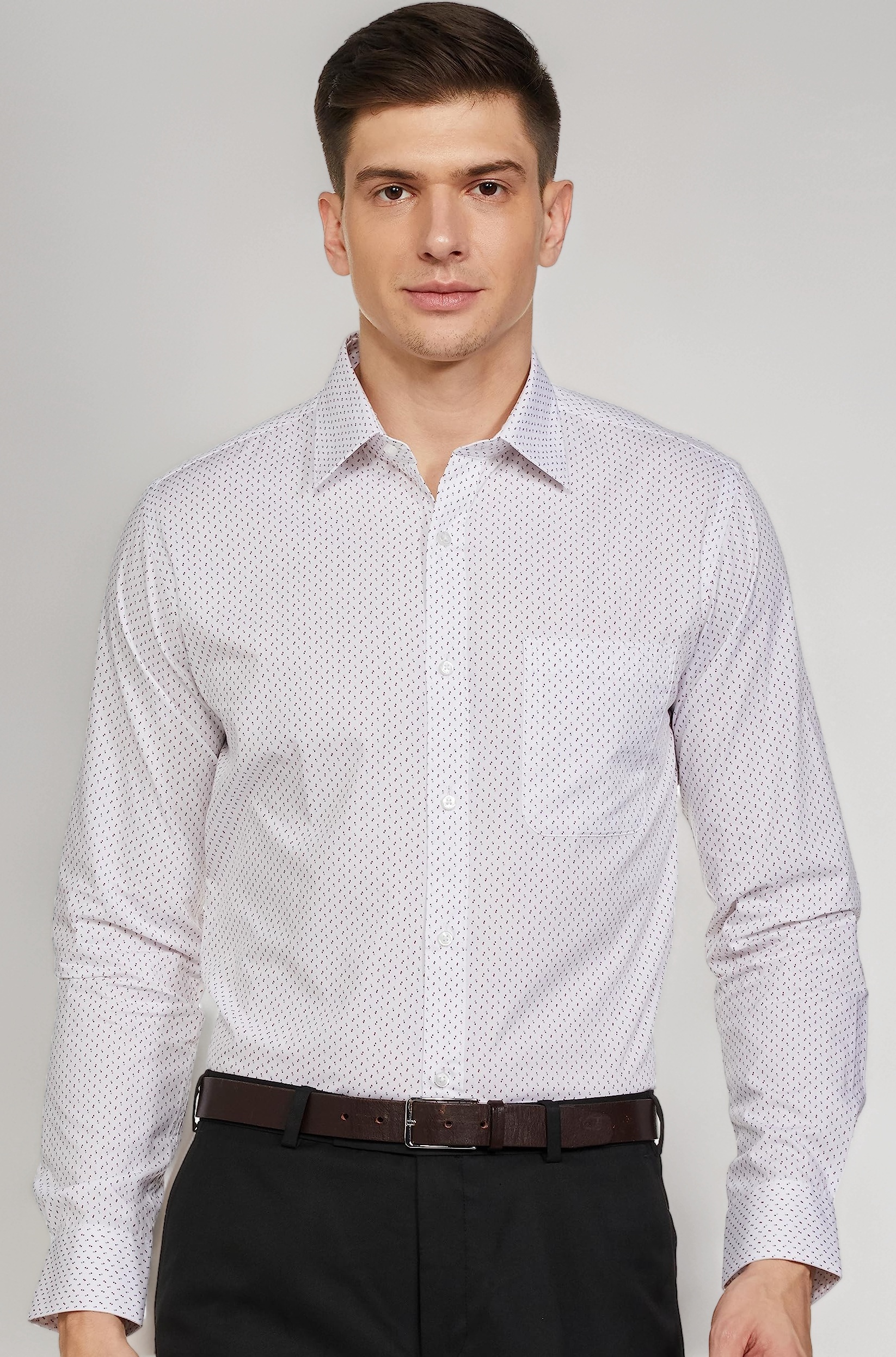 Raymond Men's Cotton Regular Fit Shirt