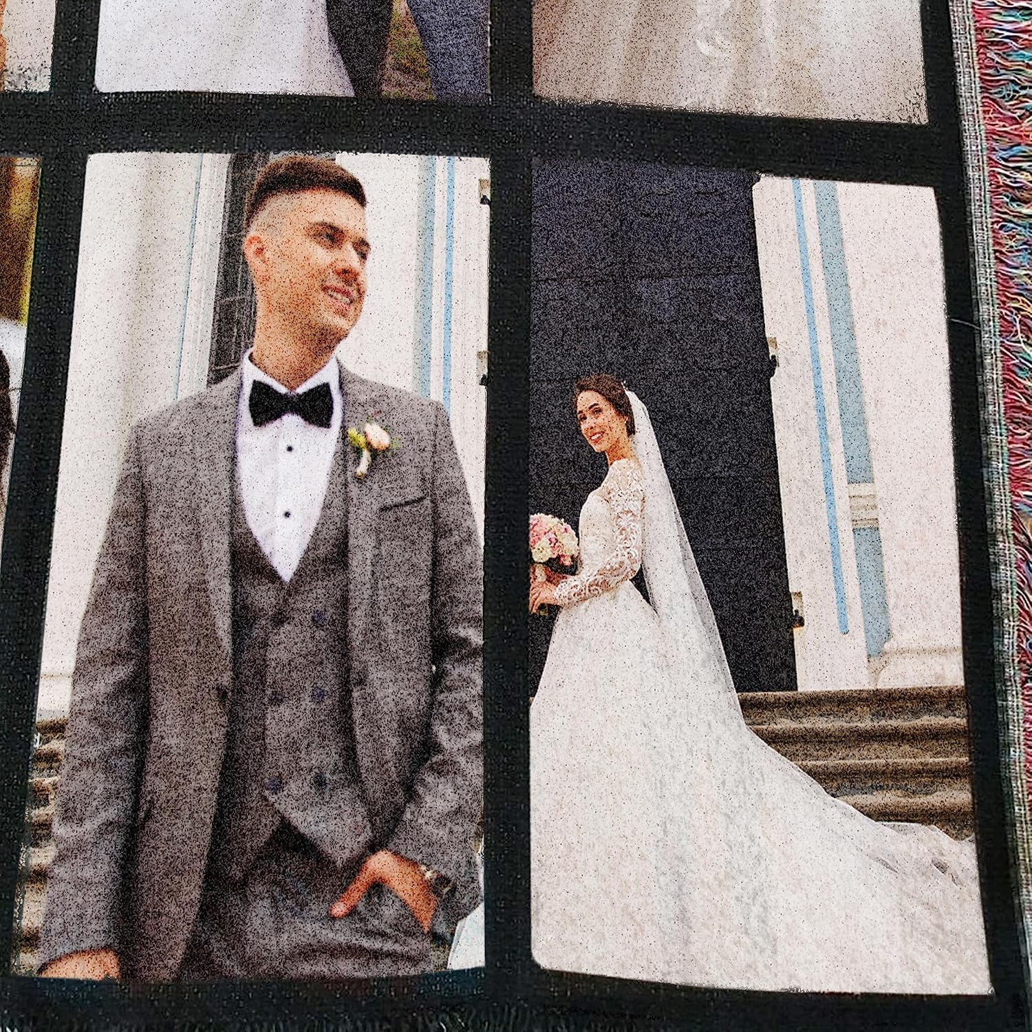 VictoryStore, 35 x 54 inches Polyester Throw Blanket, Custom Photo, Full Color Print, 9 Photos
